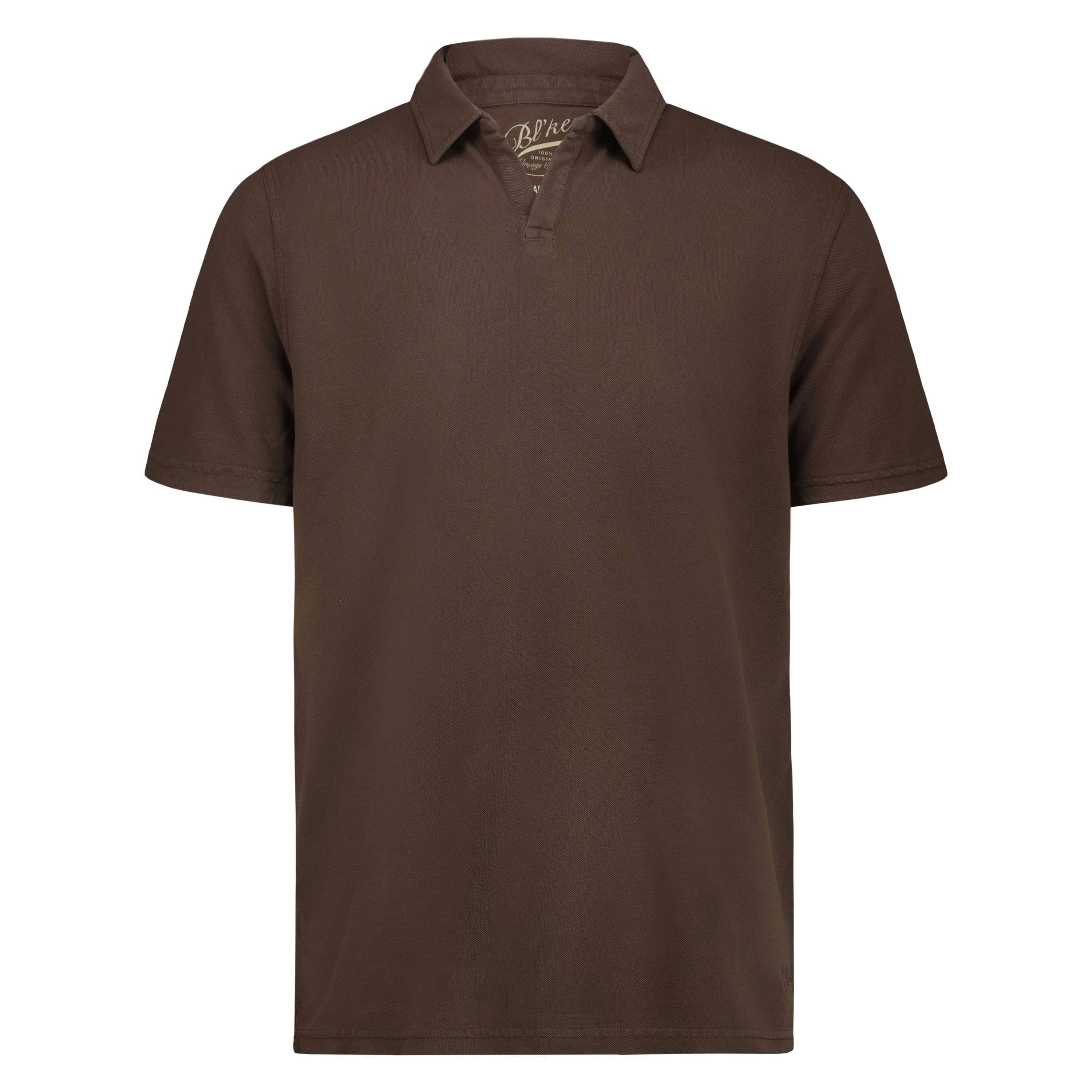 Polo Skipper Rockland in Piquet (Dark Brown)