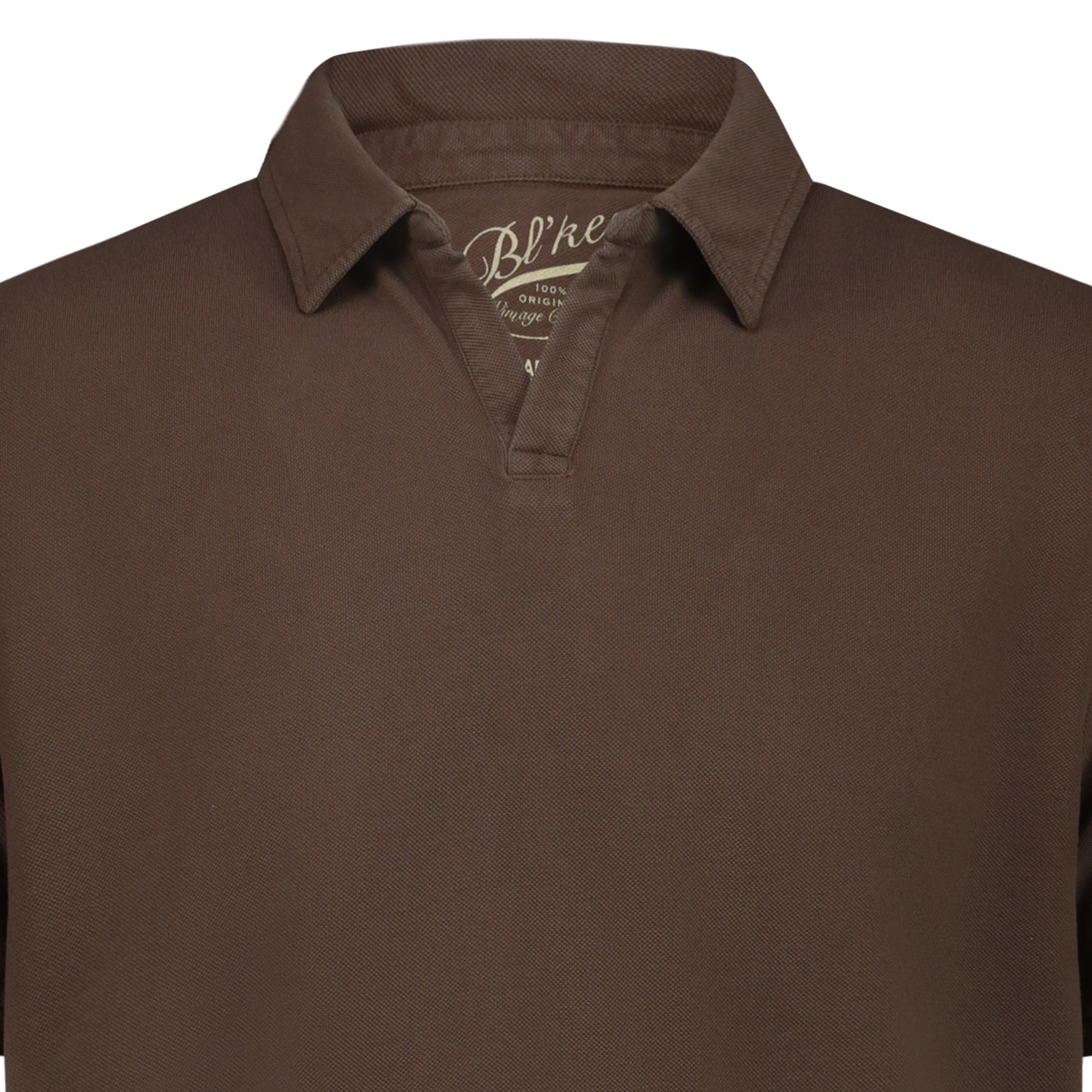 Polo Skipper Rockland in Piquet (Dark Brown)