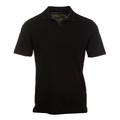Polo Skipper Long Island in Jersey Fiammato (Black)