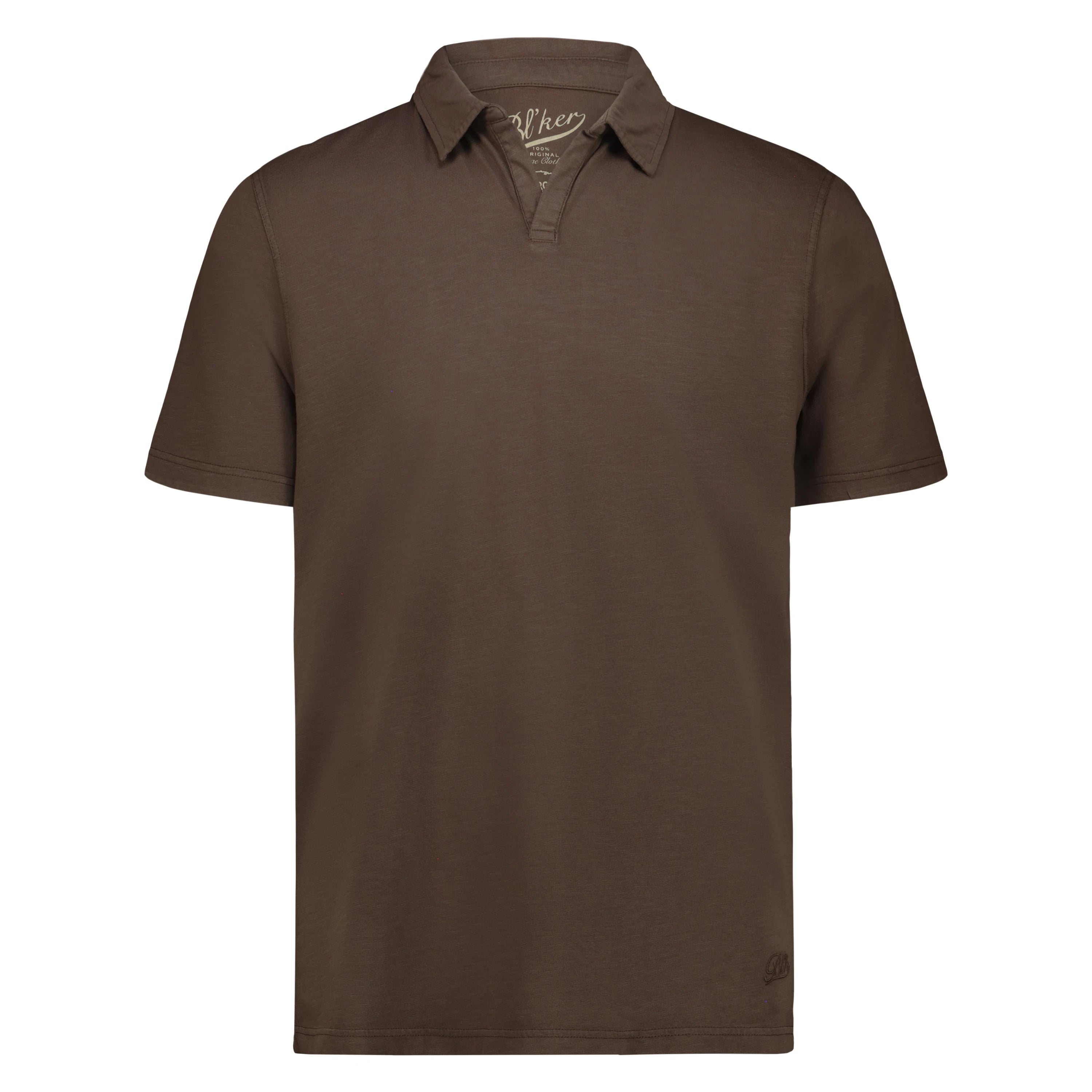 Polo Skipper Long Island in Jersey Fiammato (Dark Brown)