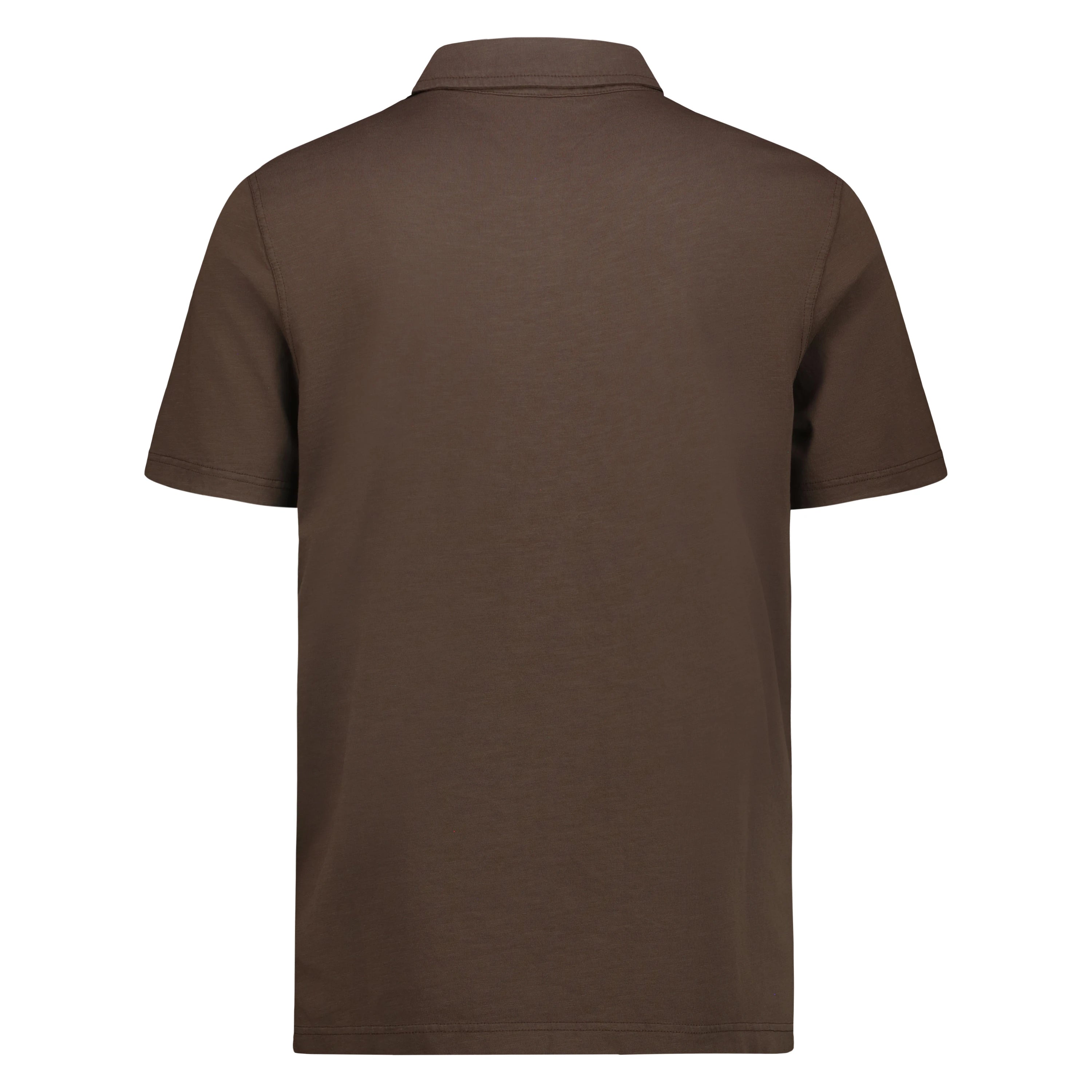 Polo Skipper Long Island in Jersey Fiammato (Dark Brown)