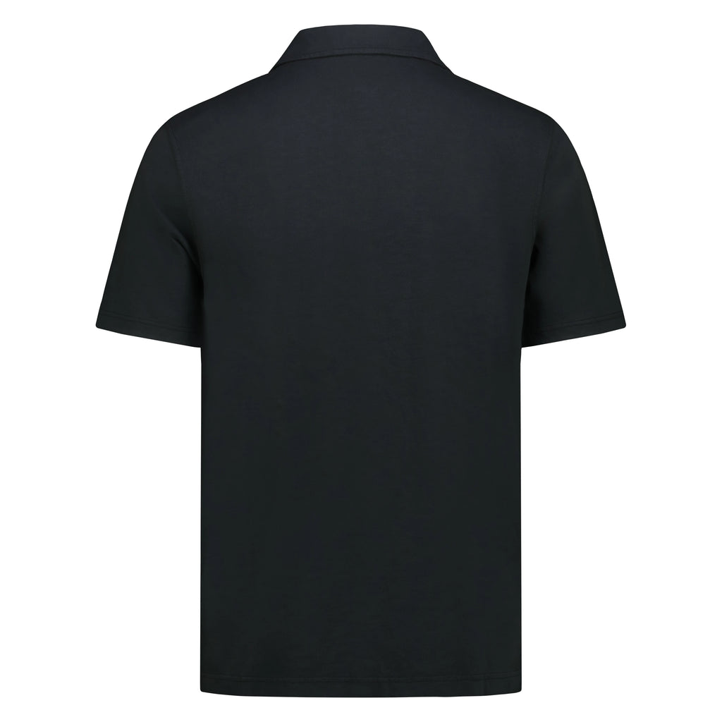 Polo Skipper Long Island in Jersey Fiammato (Faded Black)