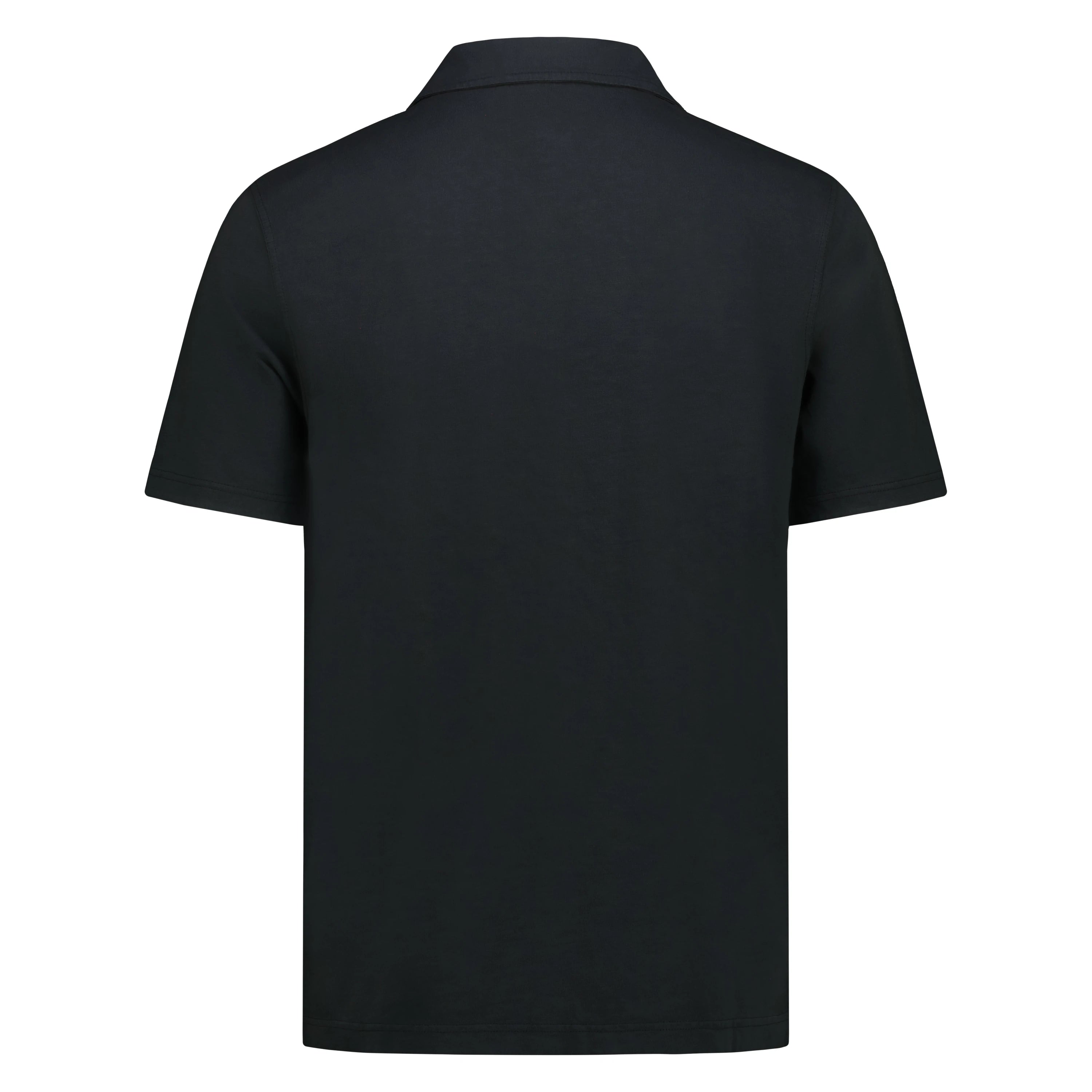 Polo Skipper Long Island in Jersey Fiammato (Faded Black)
