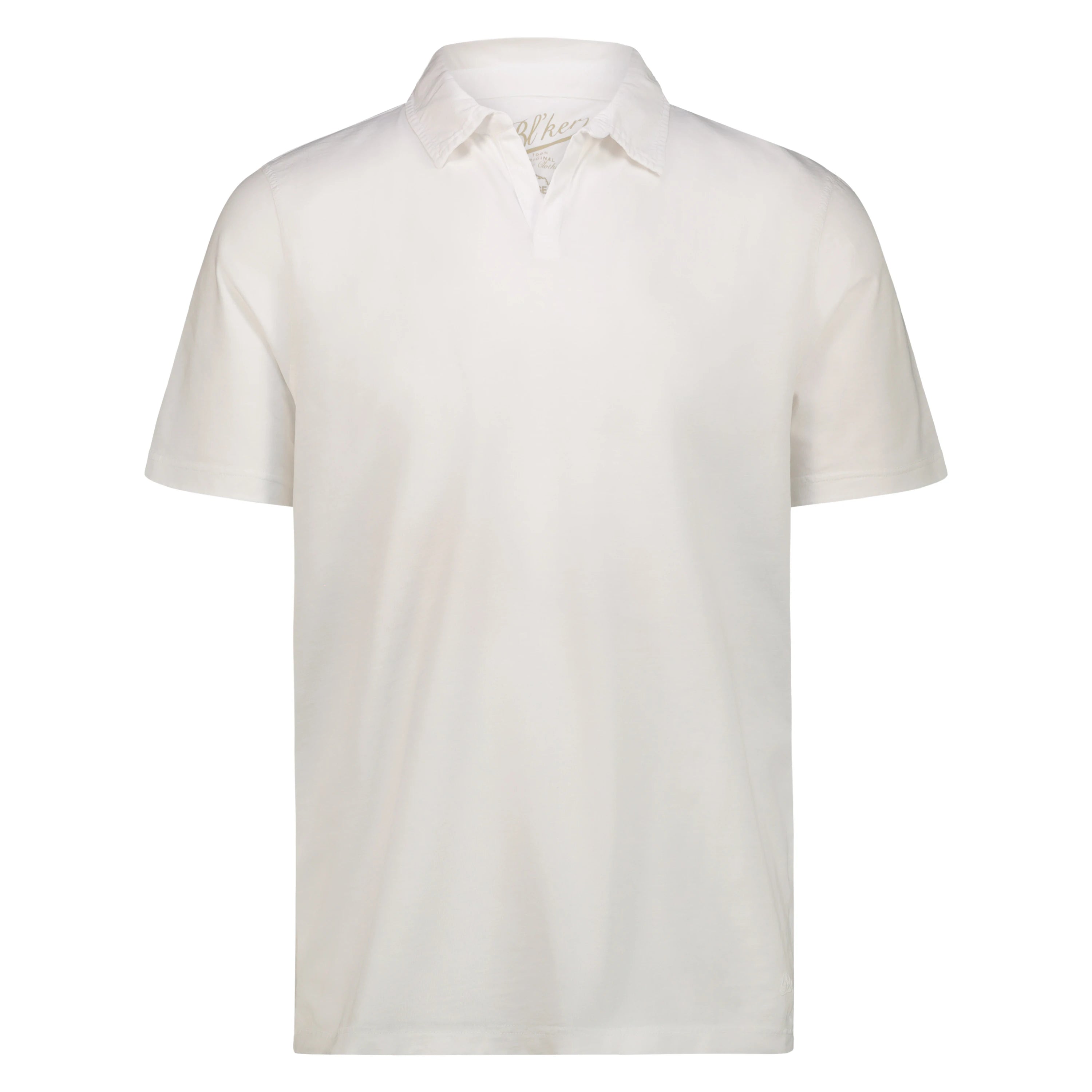 Polo Skipper Long Island in Jersey Fiammato (White)