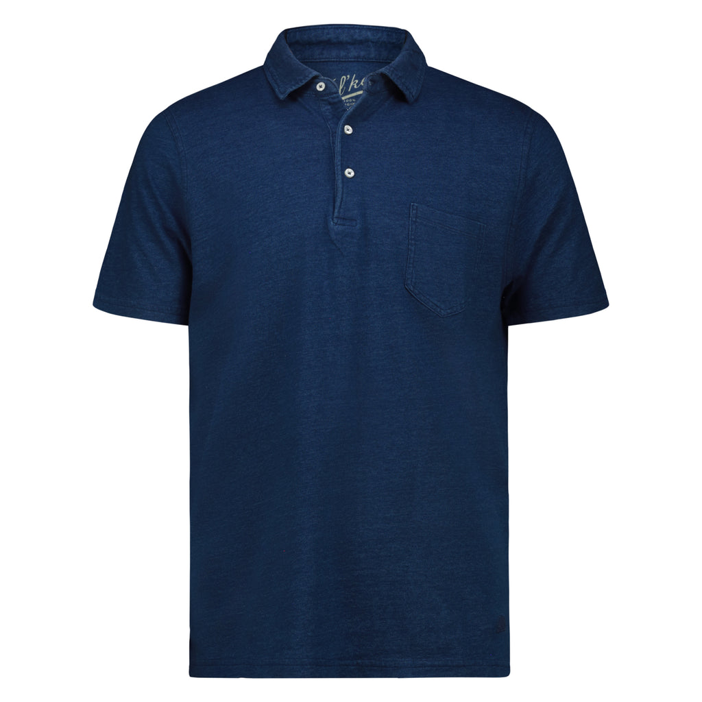 Polo Cape Cod in Indigo Jersey con Taschino