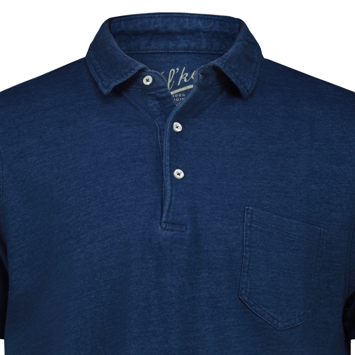 Polo Cape Cod in Indigo Jersey con Taschino