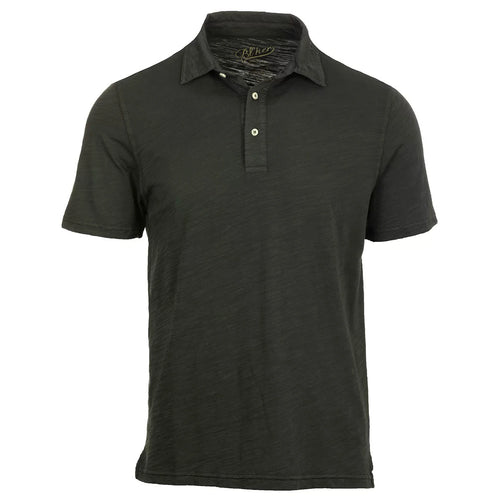 Polo Staten Island in Jersey Fiammato (Faded Black)