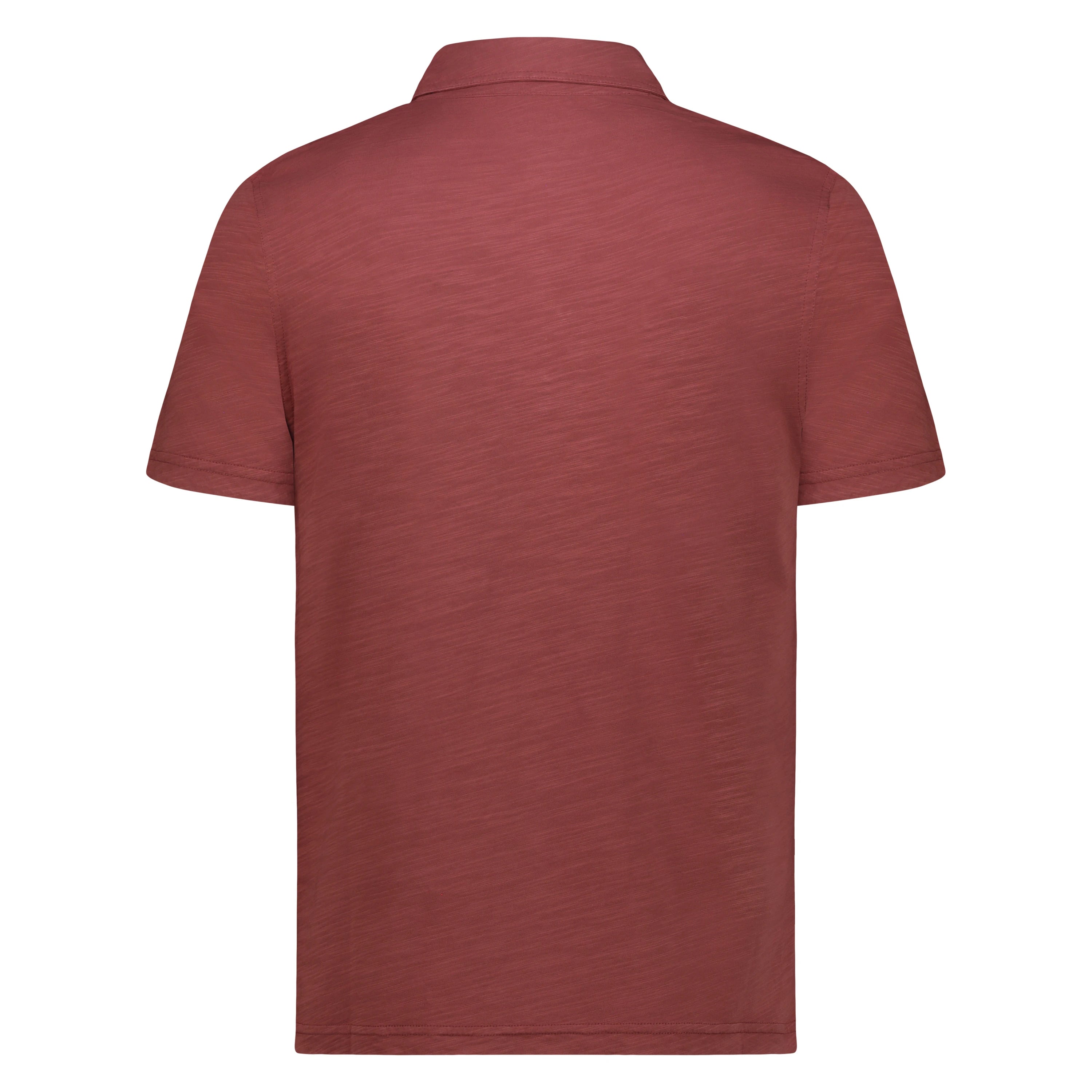 Polo Staten Island in Jersey Fiammato (Faded Red)