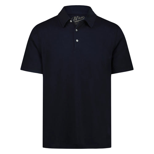 Polo Staten Island in Jersey Fiammato (Navy)