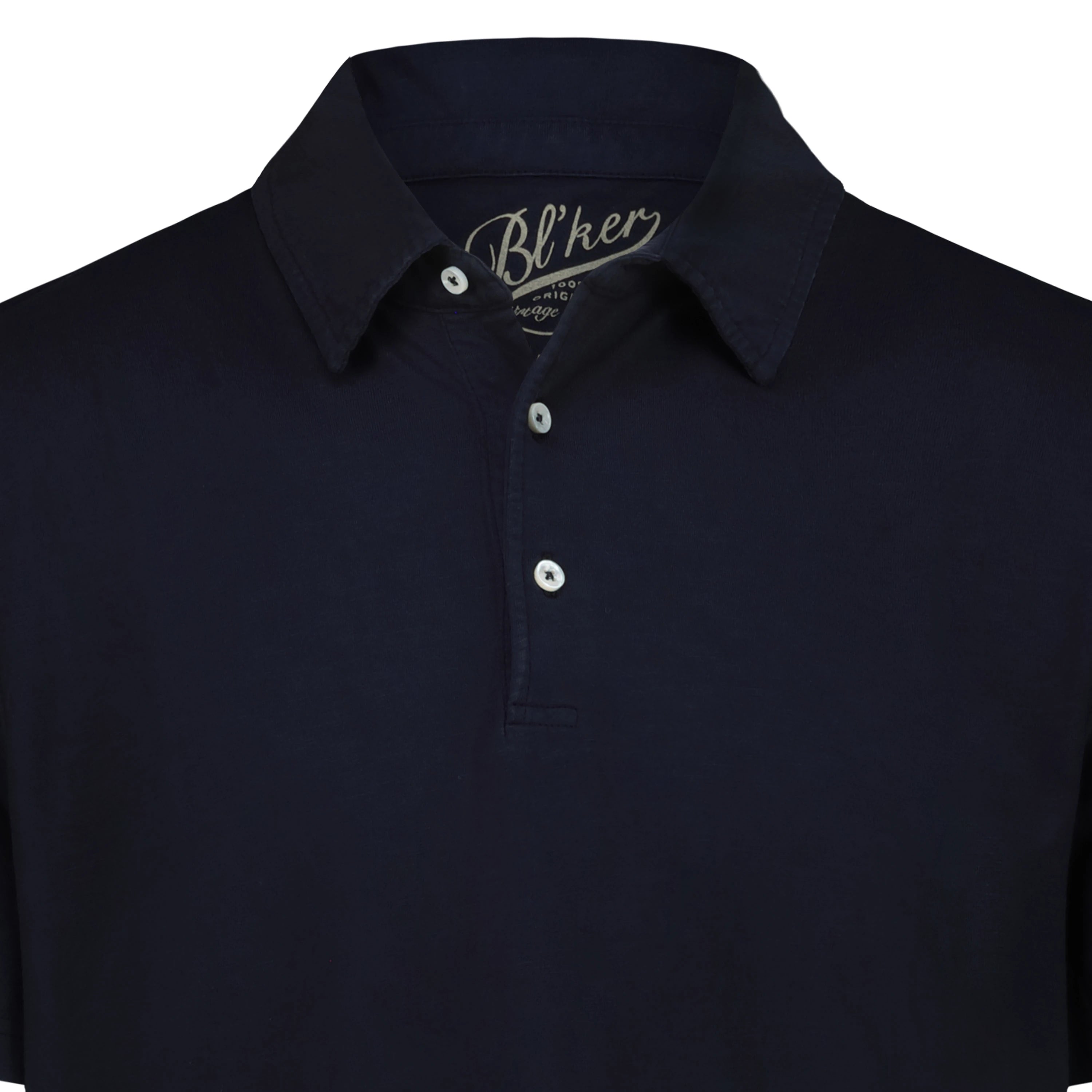Polo Staten Island in Jersey Fiammato (Navy)