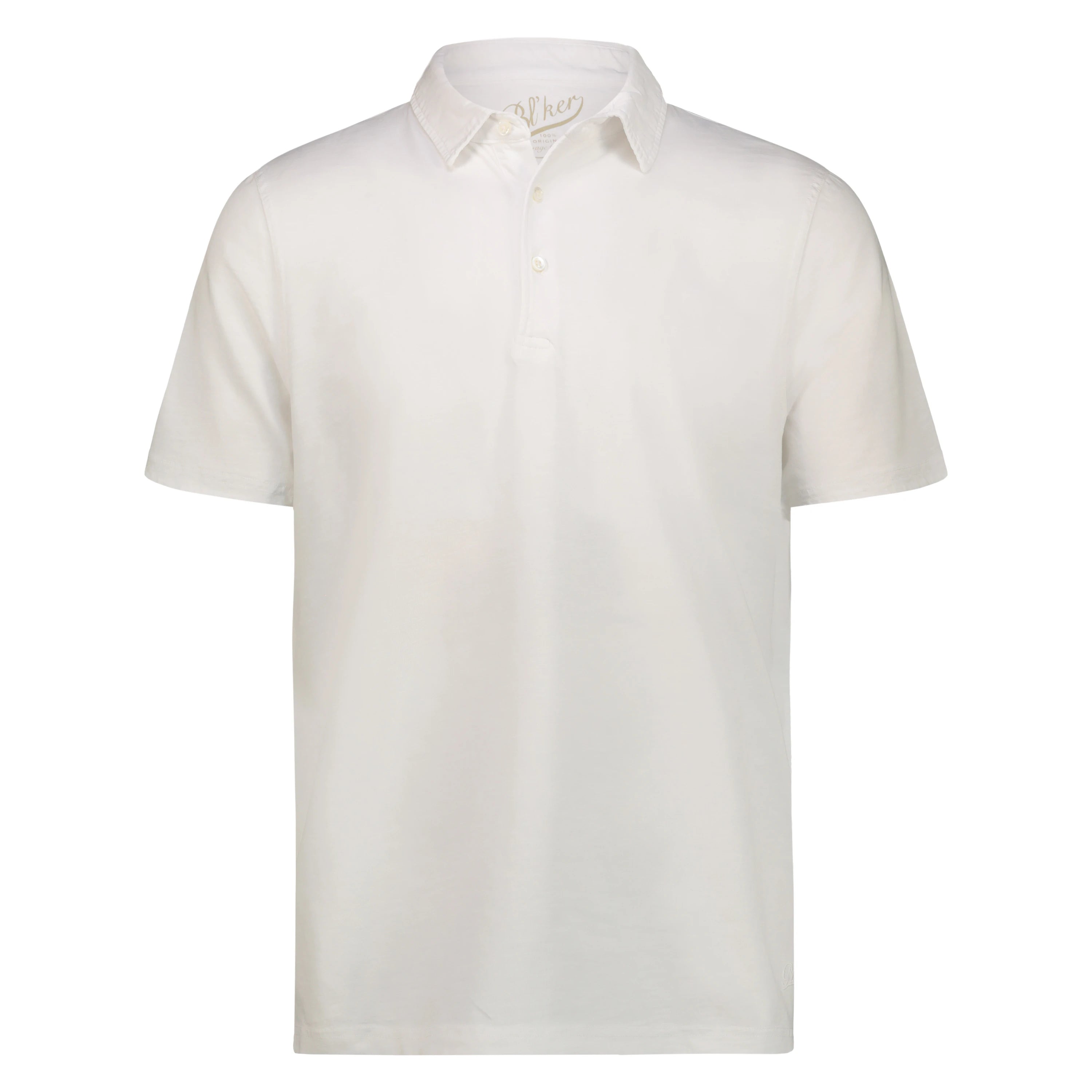 Polo Staten Island in Jersey Fiammato (White)