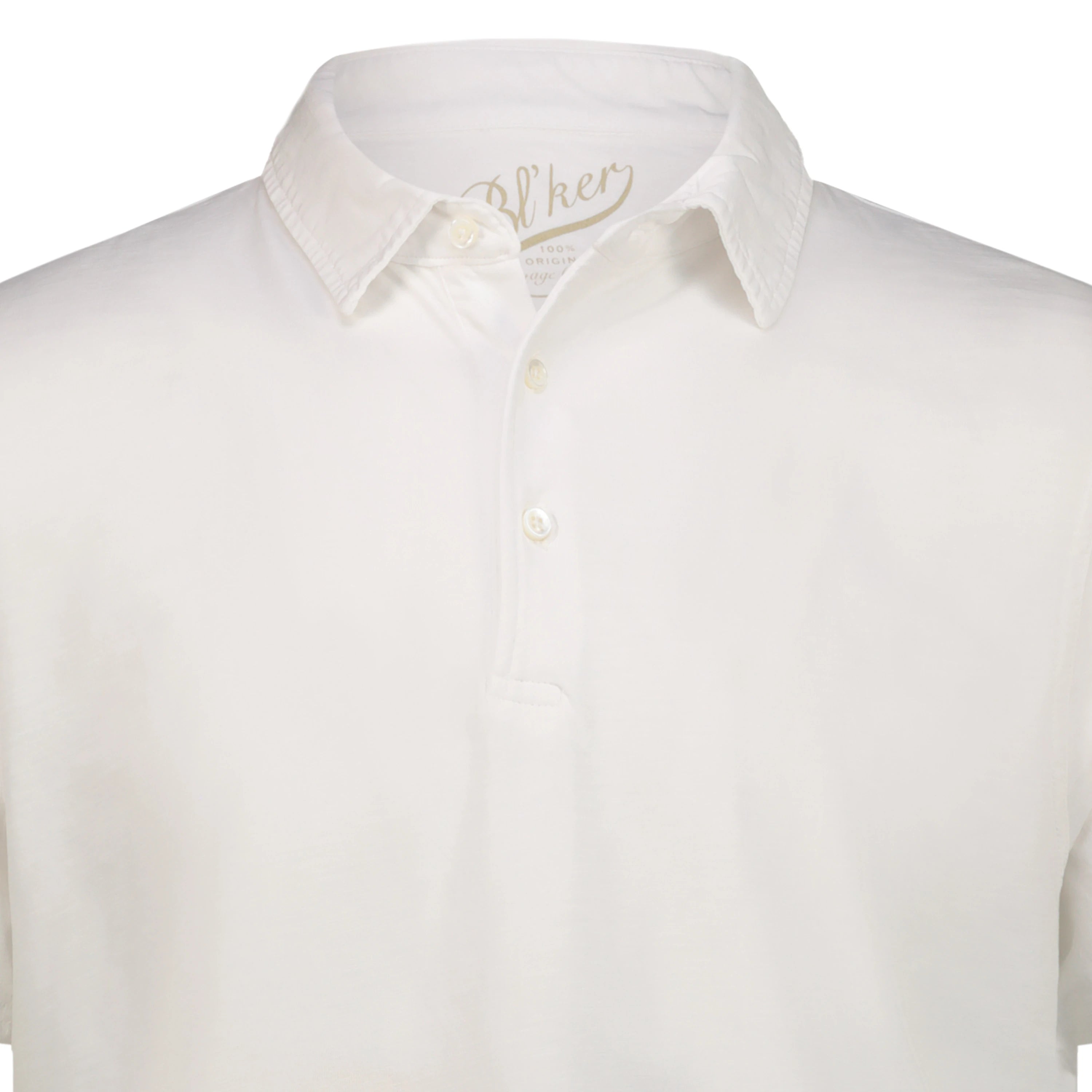 Polo Staten Island in Jersey Fiammato (White)