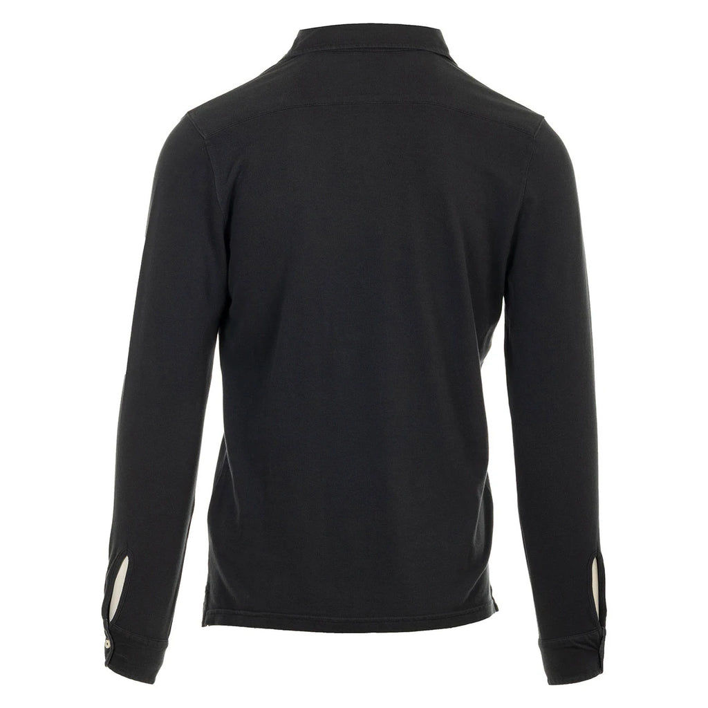 Camicia Portland in Piquet (Black)