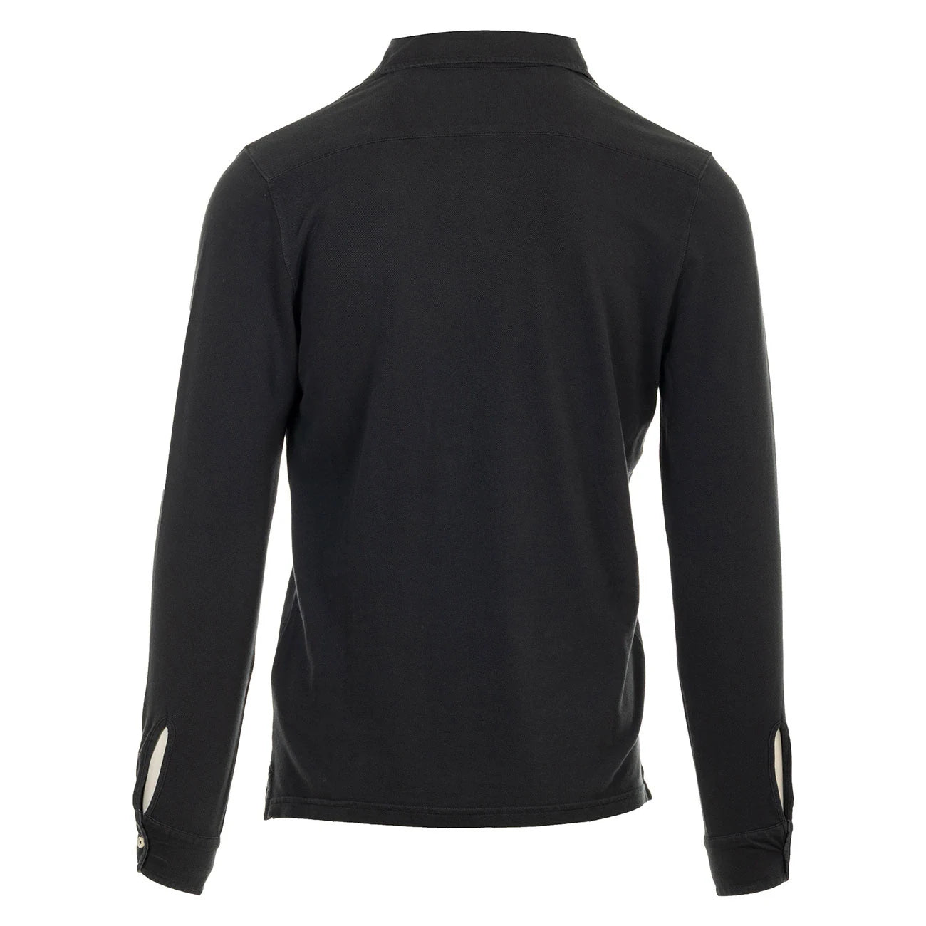 Camicia Portland in Piquet (Black)