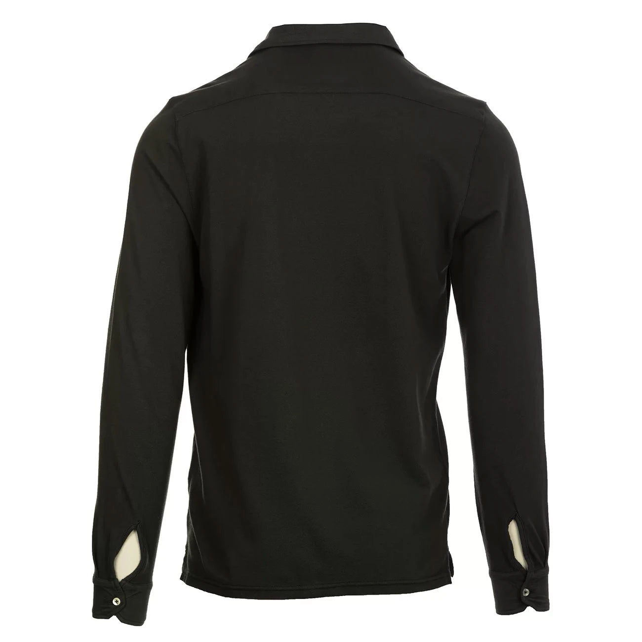 Camicia Portland in Piquet (Faded Black)