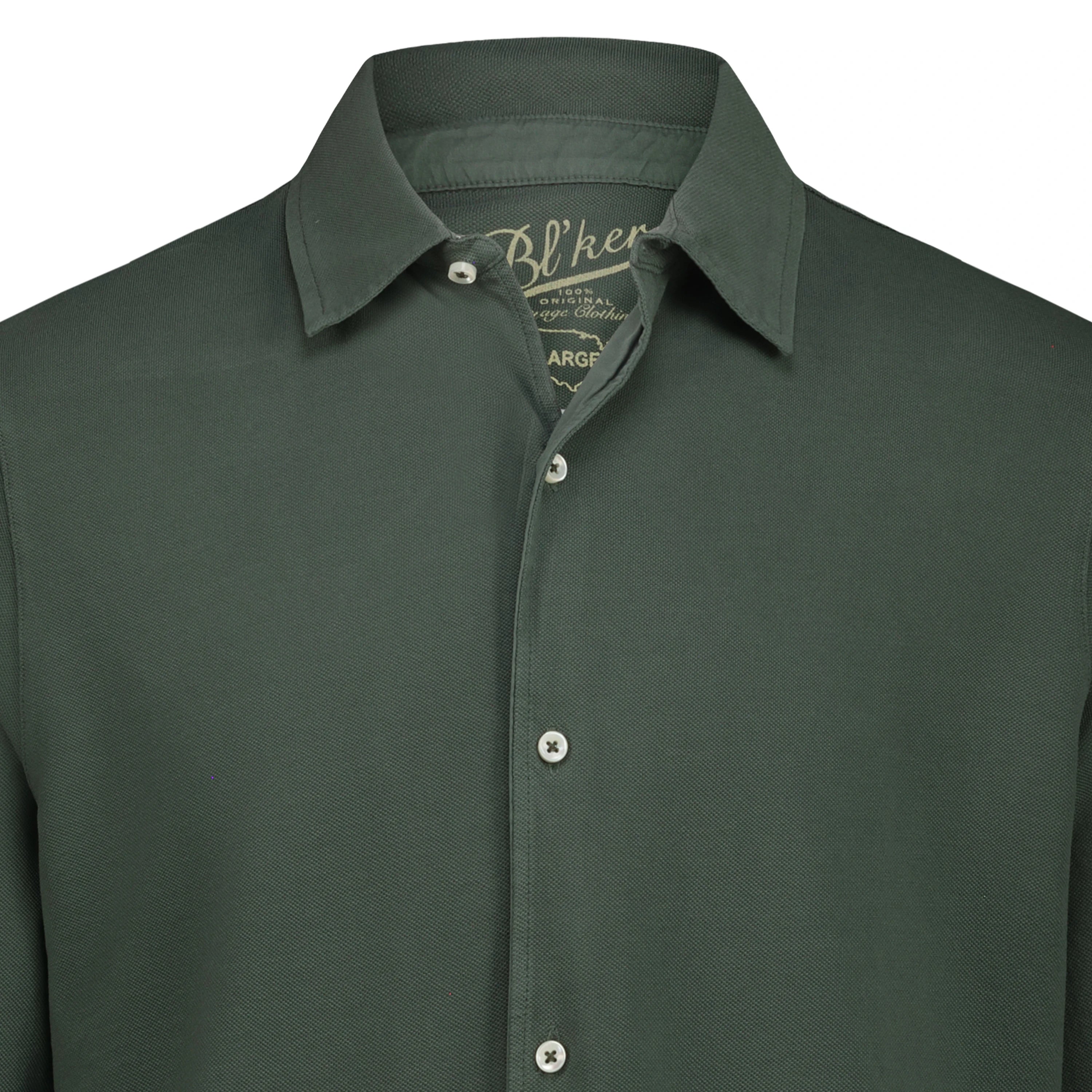 Camicia Portland in Piquet (Green)