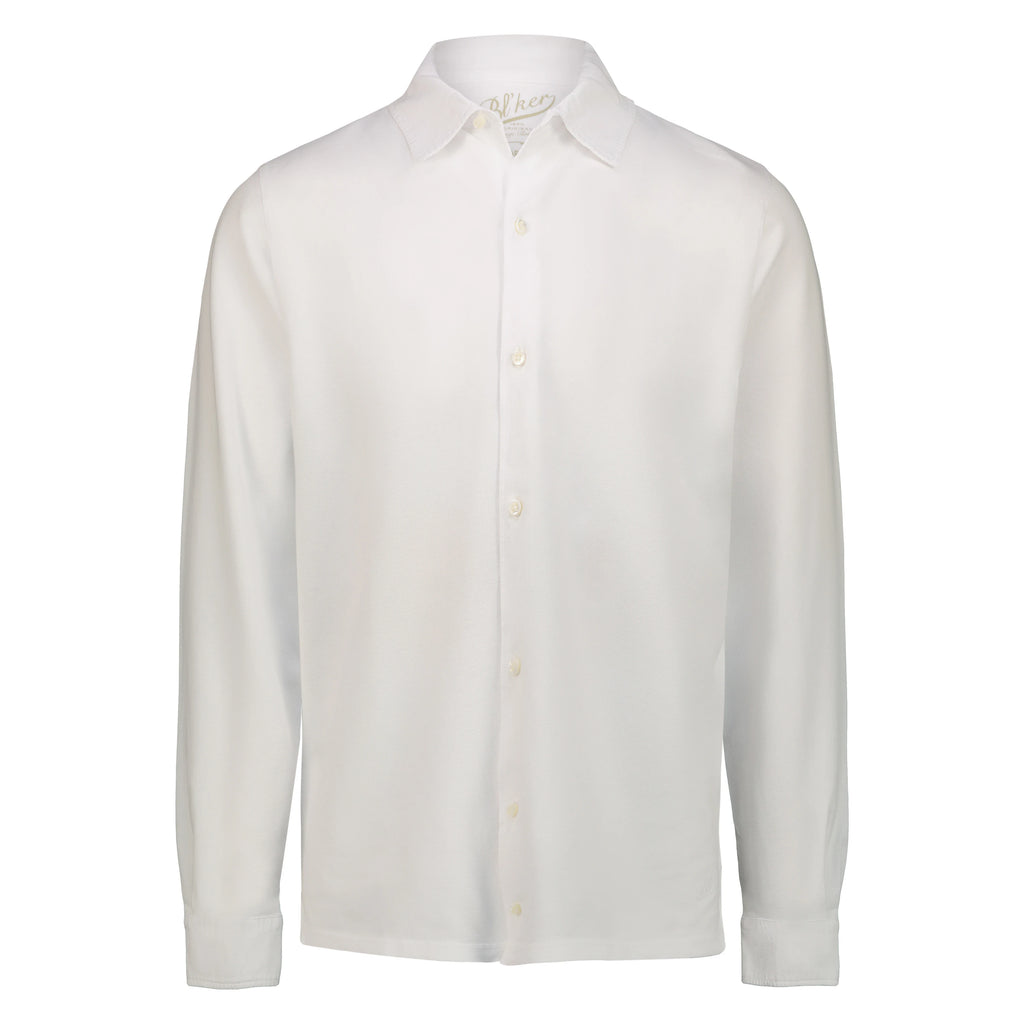 Camicia Portland in Piquet (White)