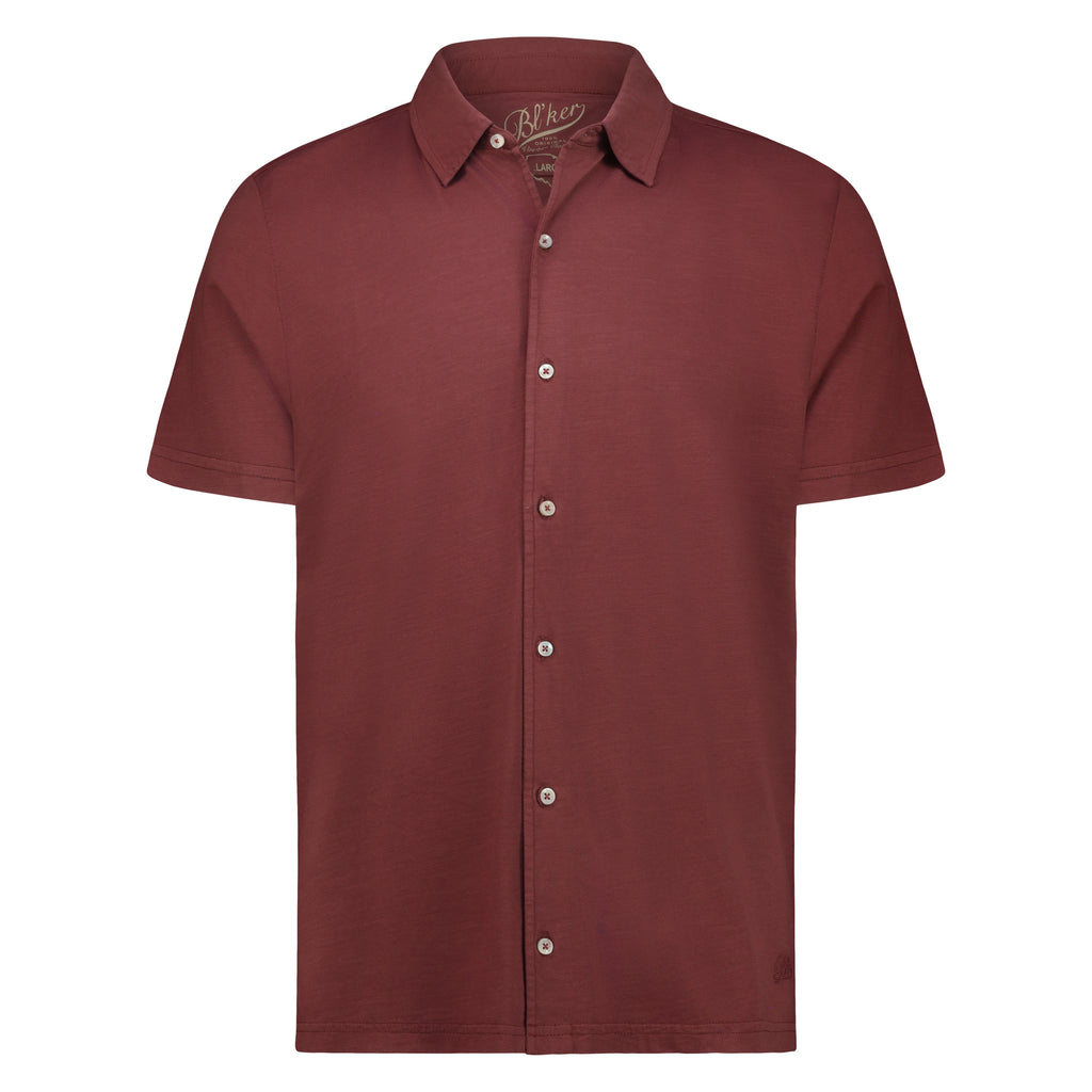 Camicia Nassau in Jersey Fiammato (Bordeaux)