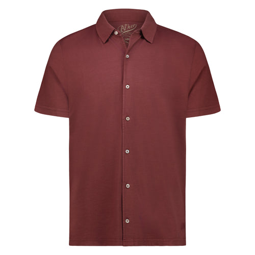 Camicia Nassau in Jersey Fiammato (Bordeaux)