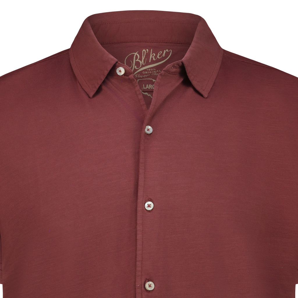 Camicia Nassau in Jersey Fiammato (Bordeaux)