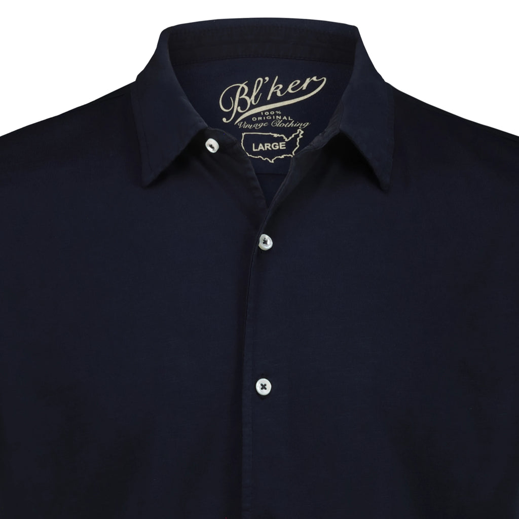 Camicia Nassau in Jersey Fiammato (Navy)