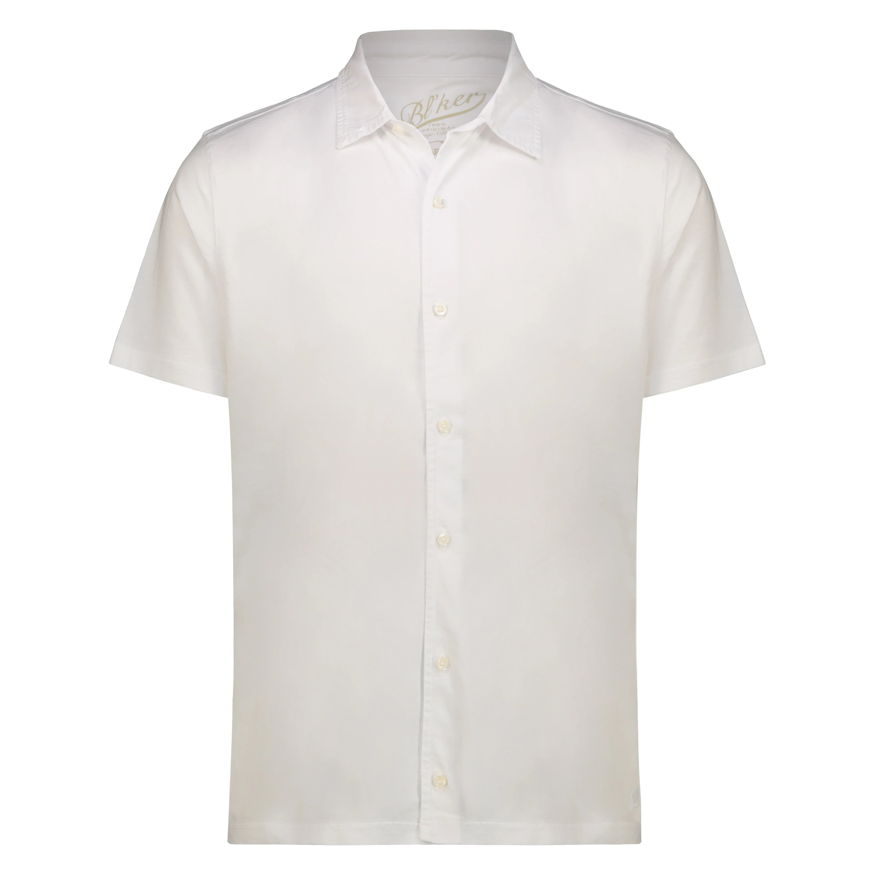 Camicia Nassau in Jersey Fiammato (White)