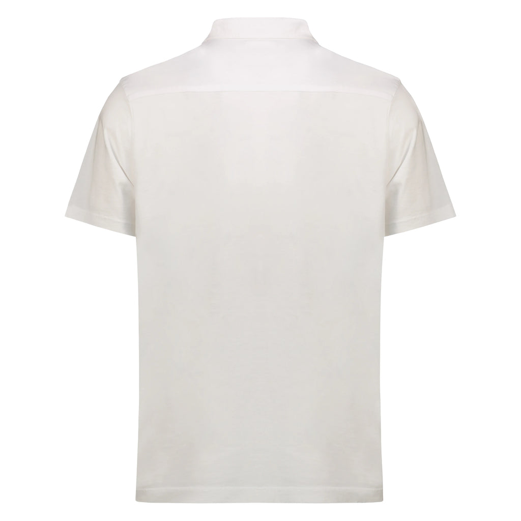 Camicia Nassau in Jersey Fiammato (White)