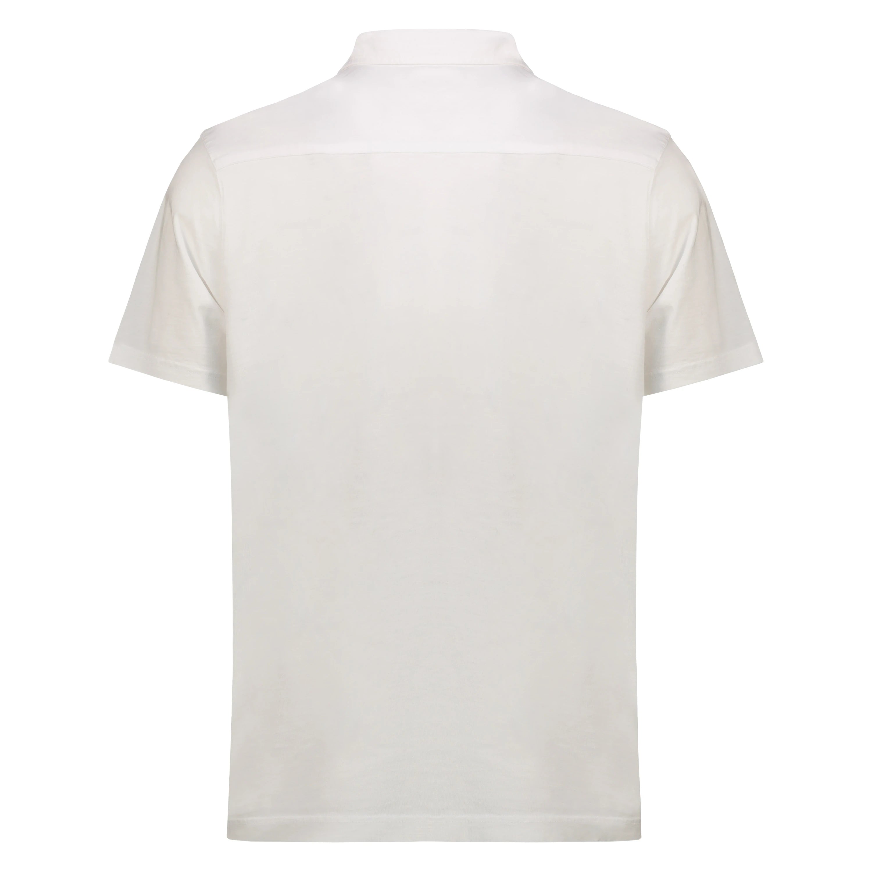 Camicia Nassau in Jersey Fiammato (White)