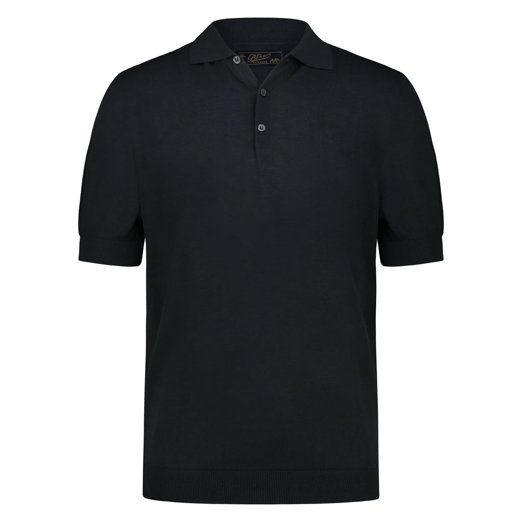 Polo in Tricot (Faded Black)