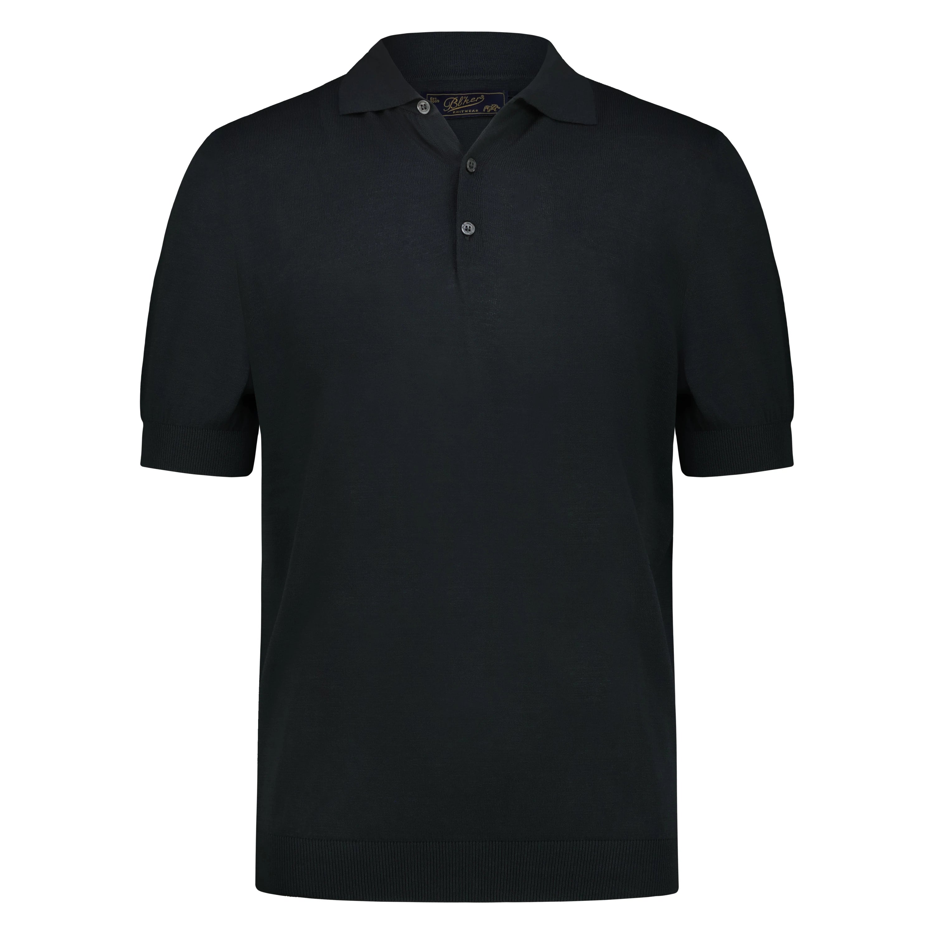 Polo in Tricot (Faded Black)