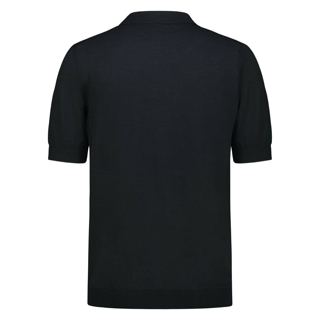 Polo in Tricot (Faded Black)