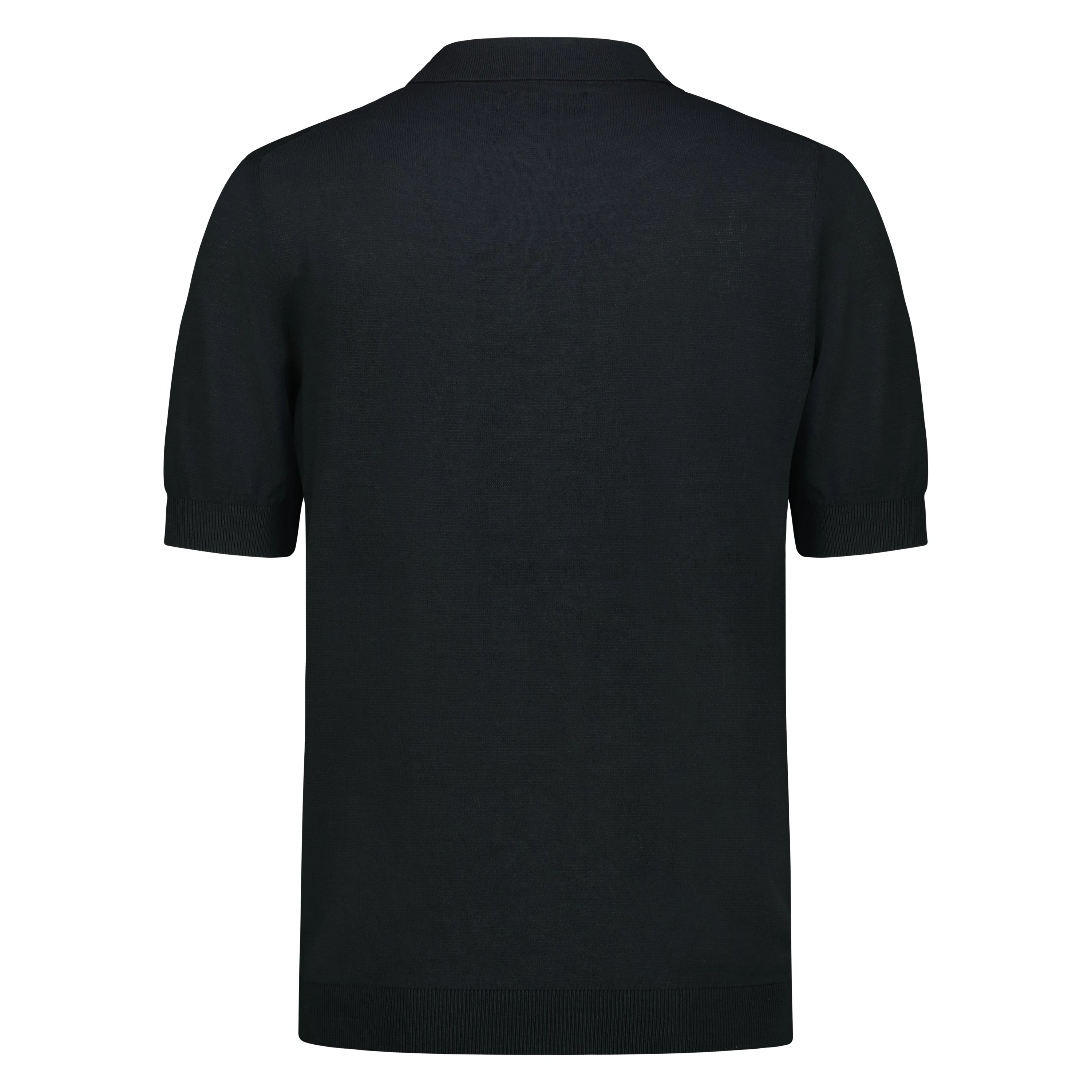 Polo in Tricot (Faded Black)