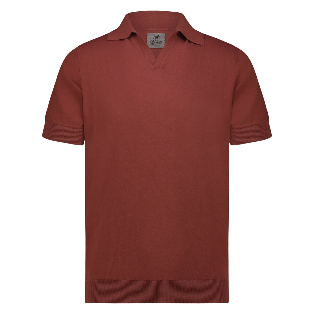 Polo Skipper in Tricot (Faded Red)