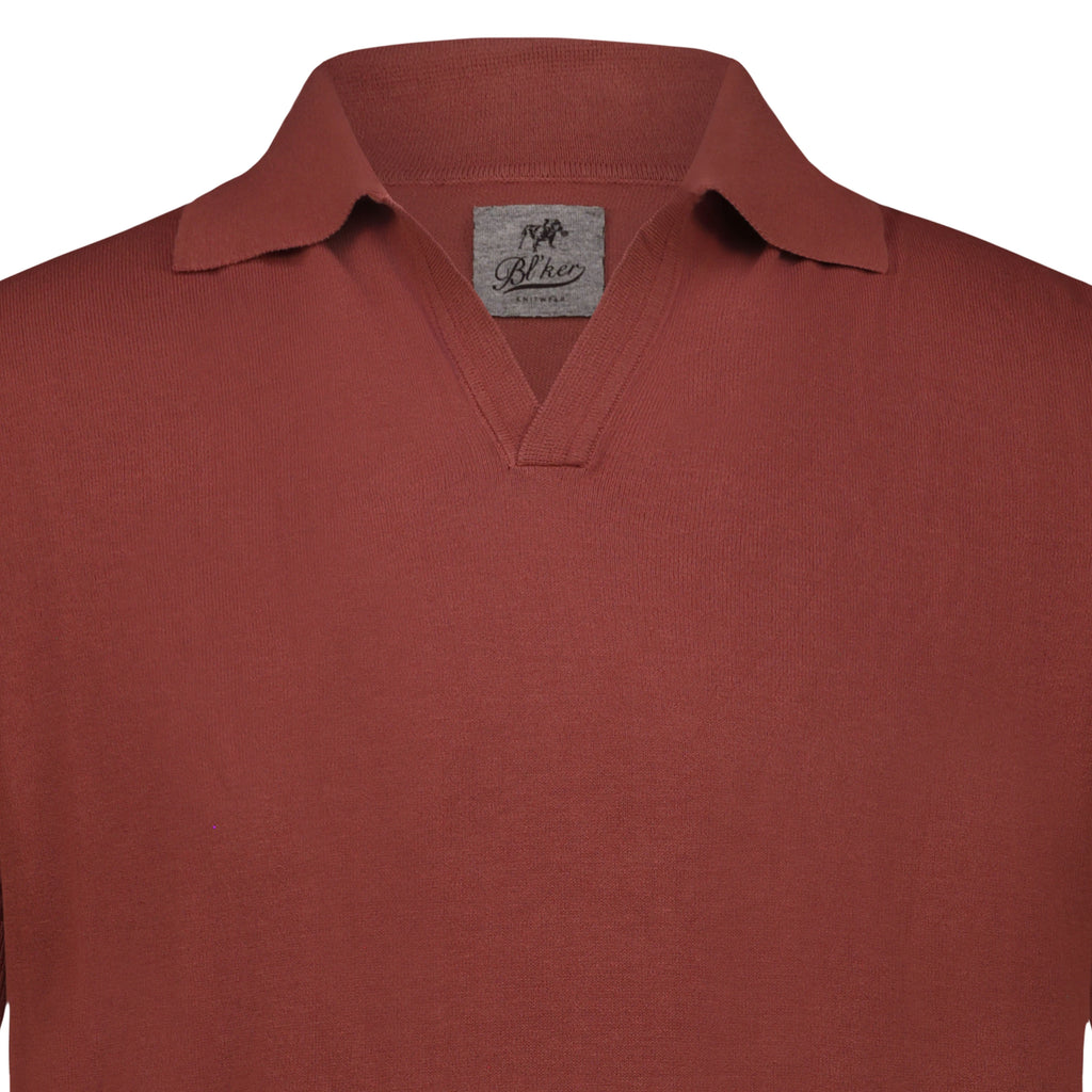 Polo Skipper in Tricot (Faded Red)