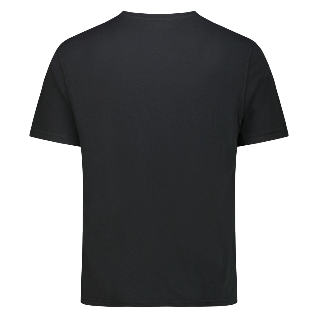 T-shirt in Lino Cotone (Faded Black)