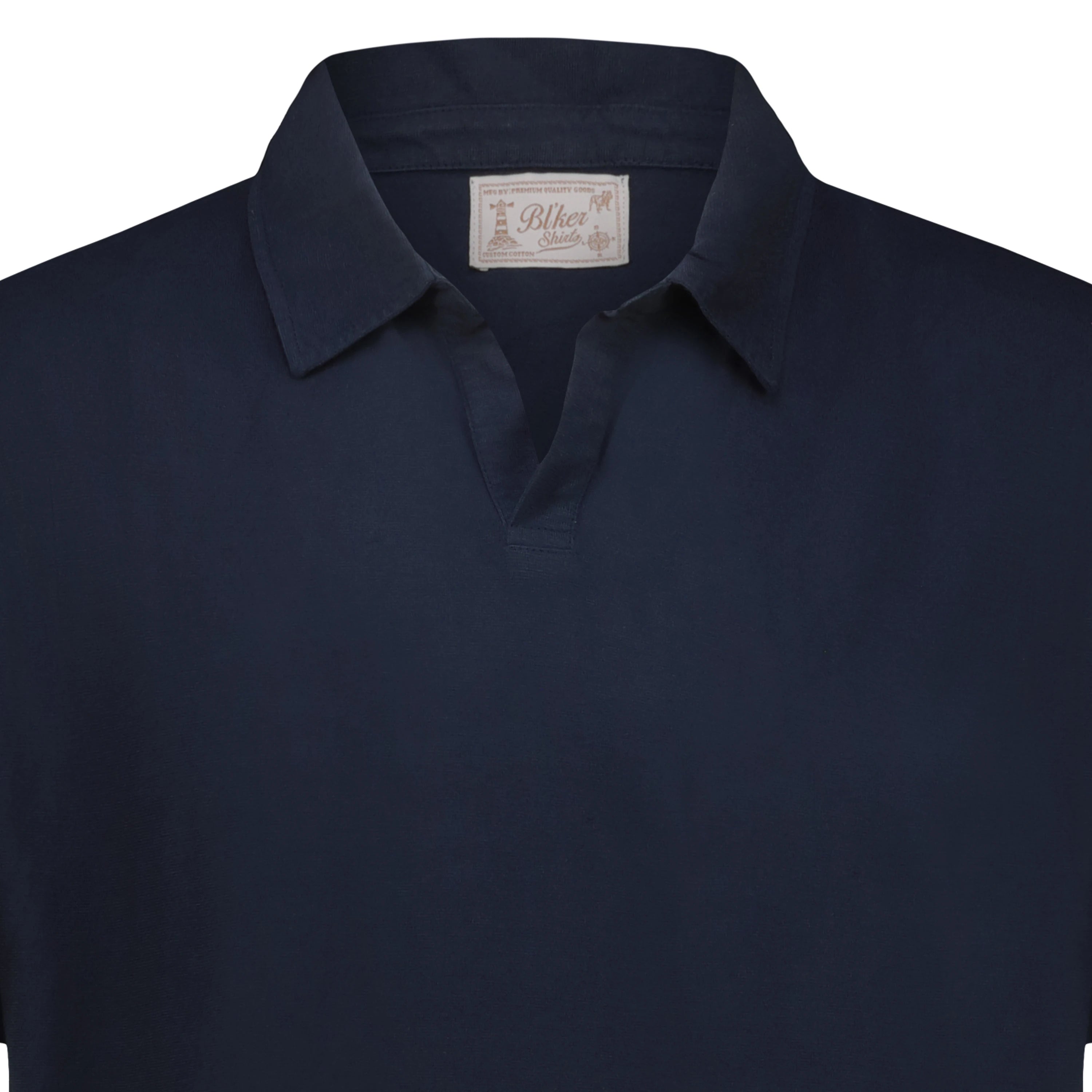 Polo Skipper in Lino Cotone (Navy)