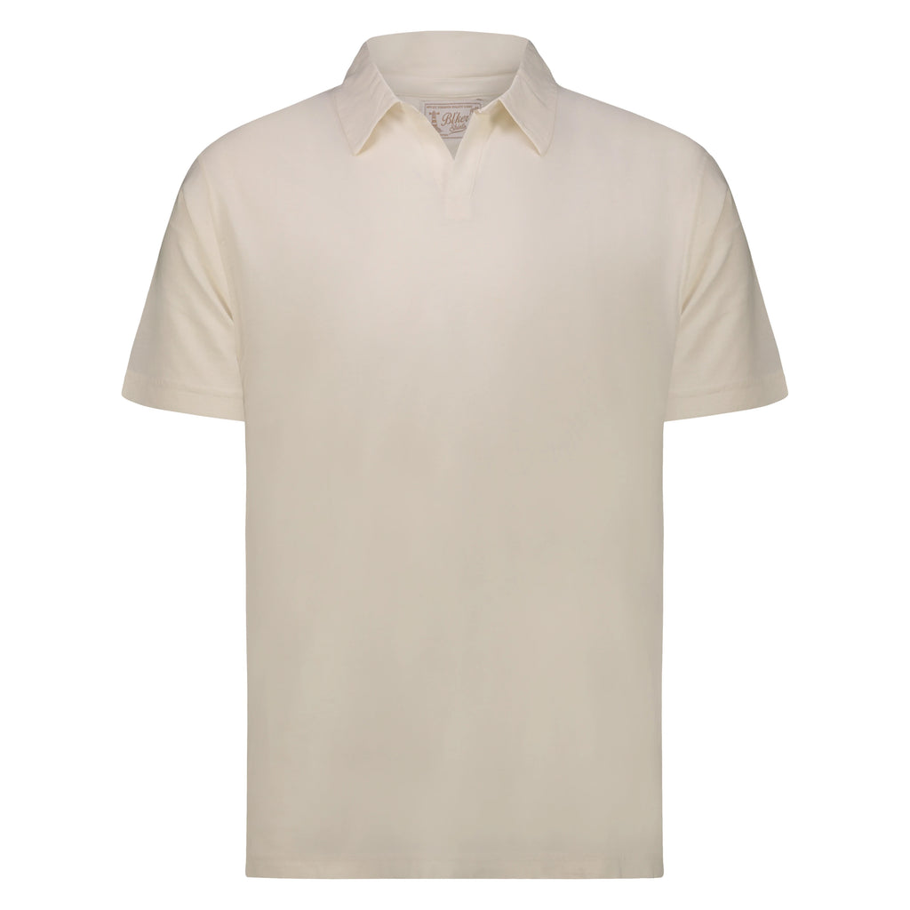 Polo Skipper in Lino Cotone (White)