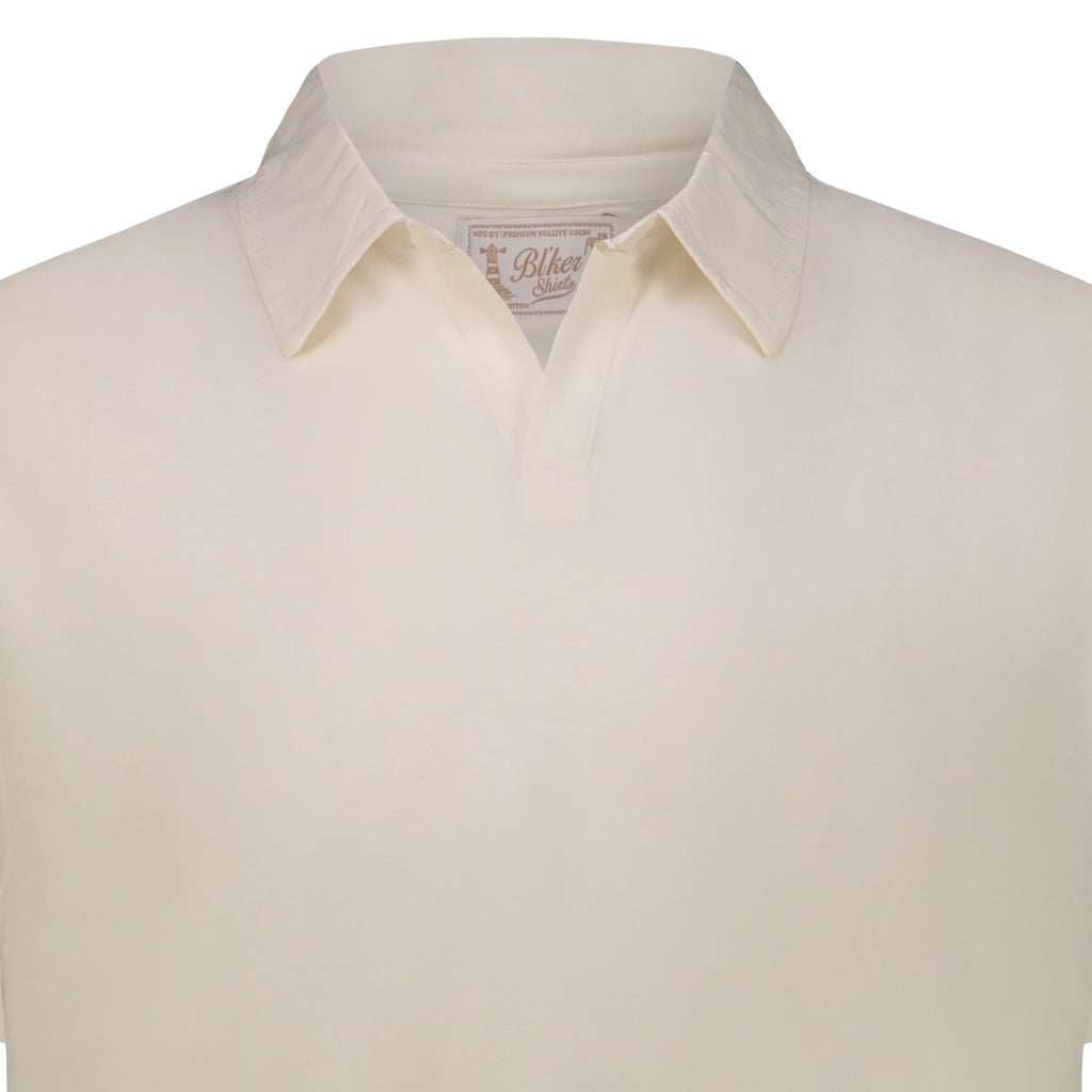 Polo Skipper in Lino Cotone (White)