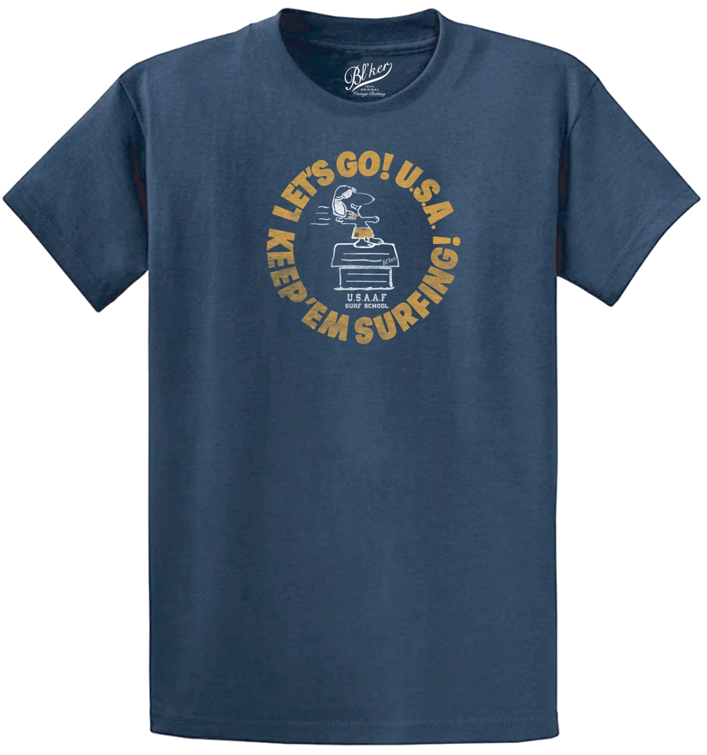 T-Shirt Graphic Surf School (Navy)