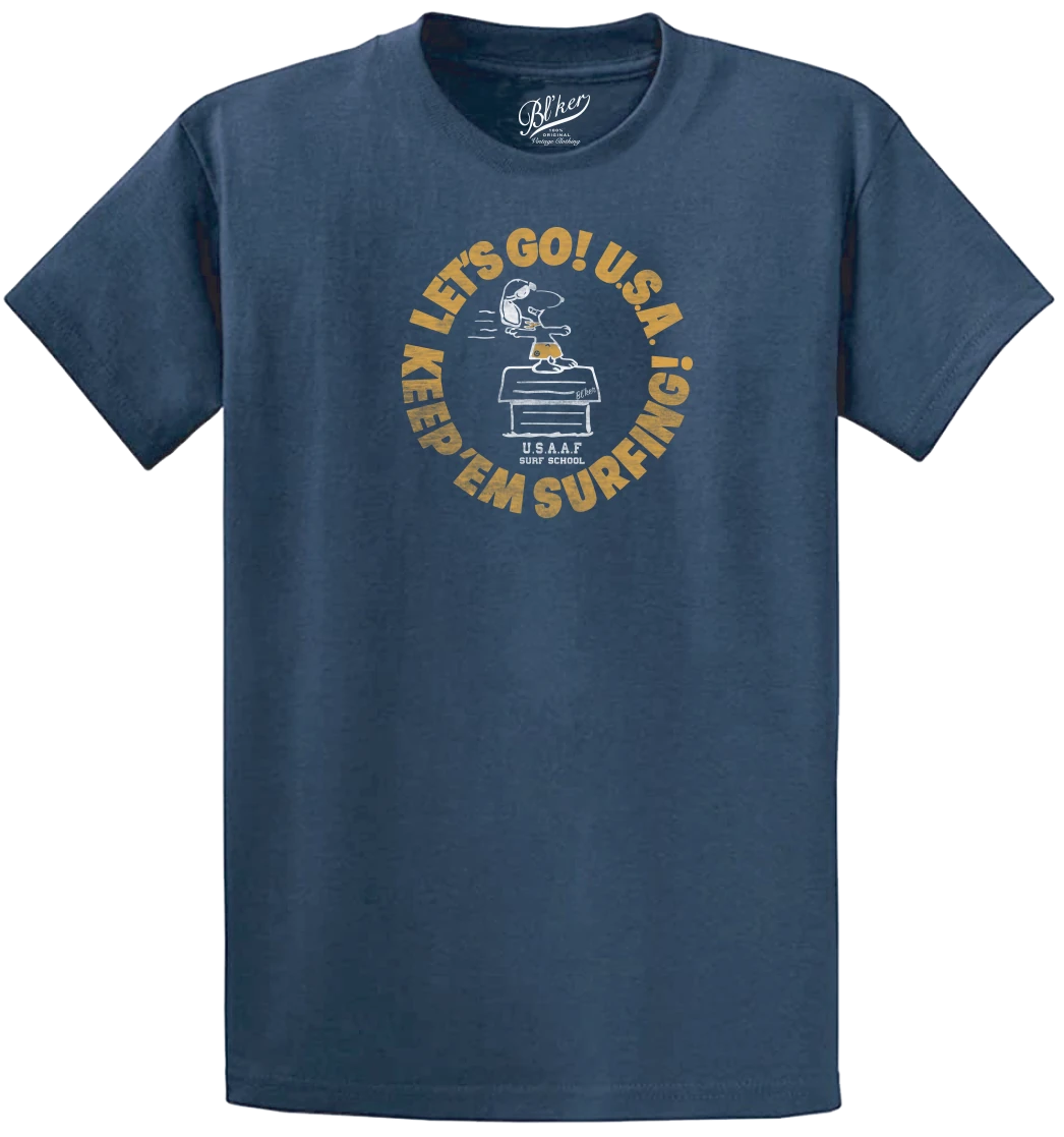 T-Shirt Graphic Surf School (Navy)