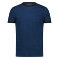 T-shirt Uomo Ringer in Jersey (Indigo)