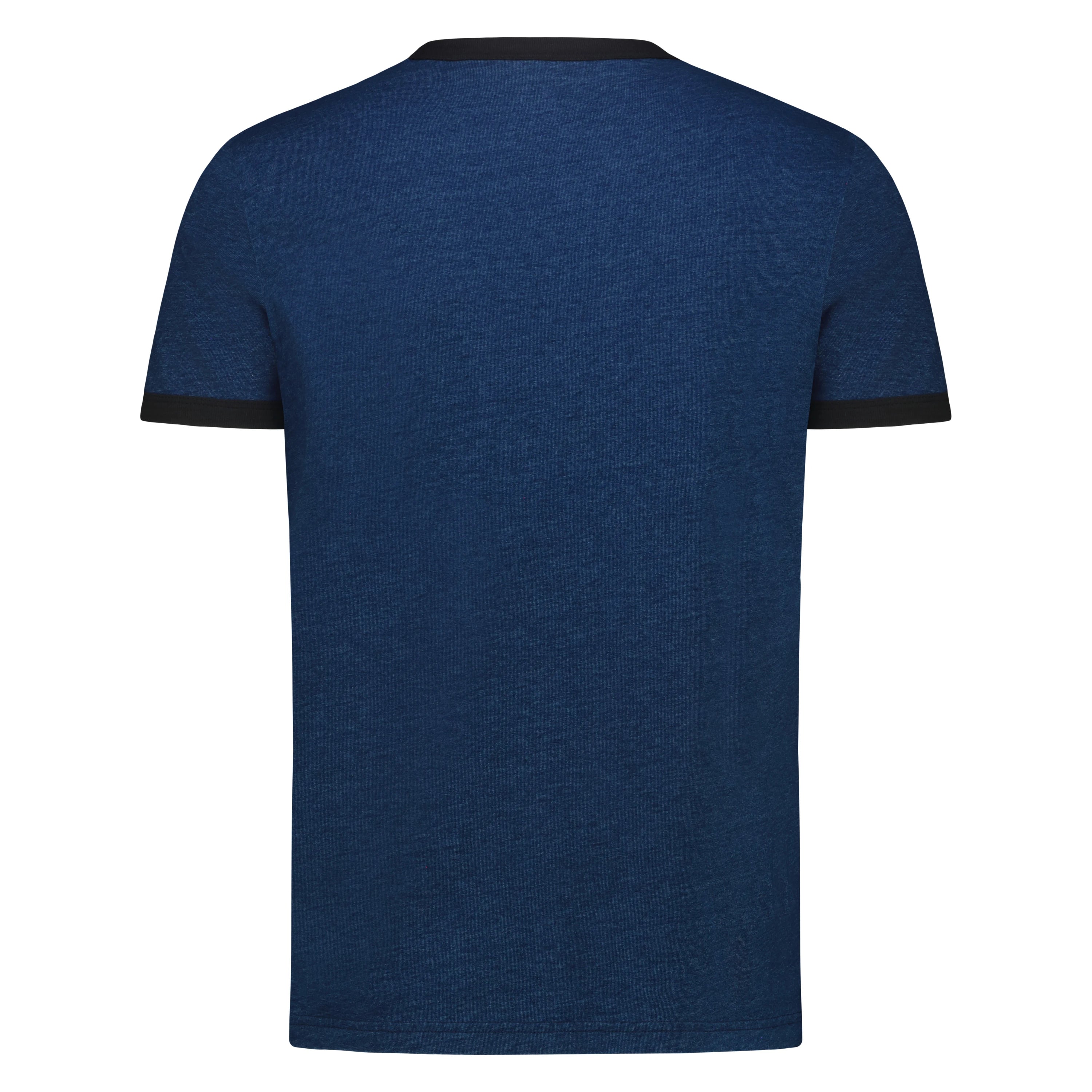 T-shirt Uomo Ringer in Jersey (Indigo)