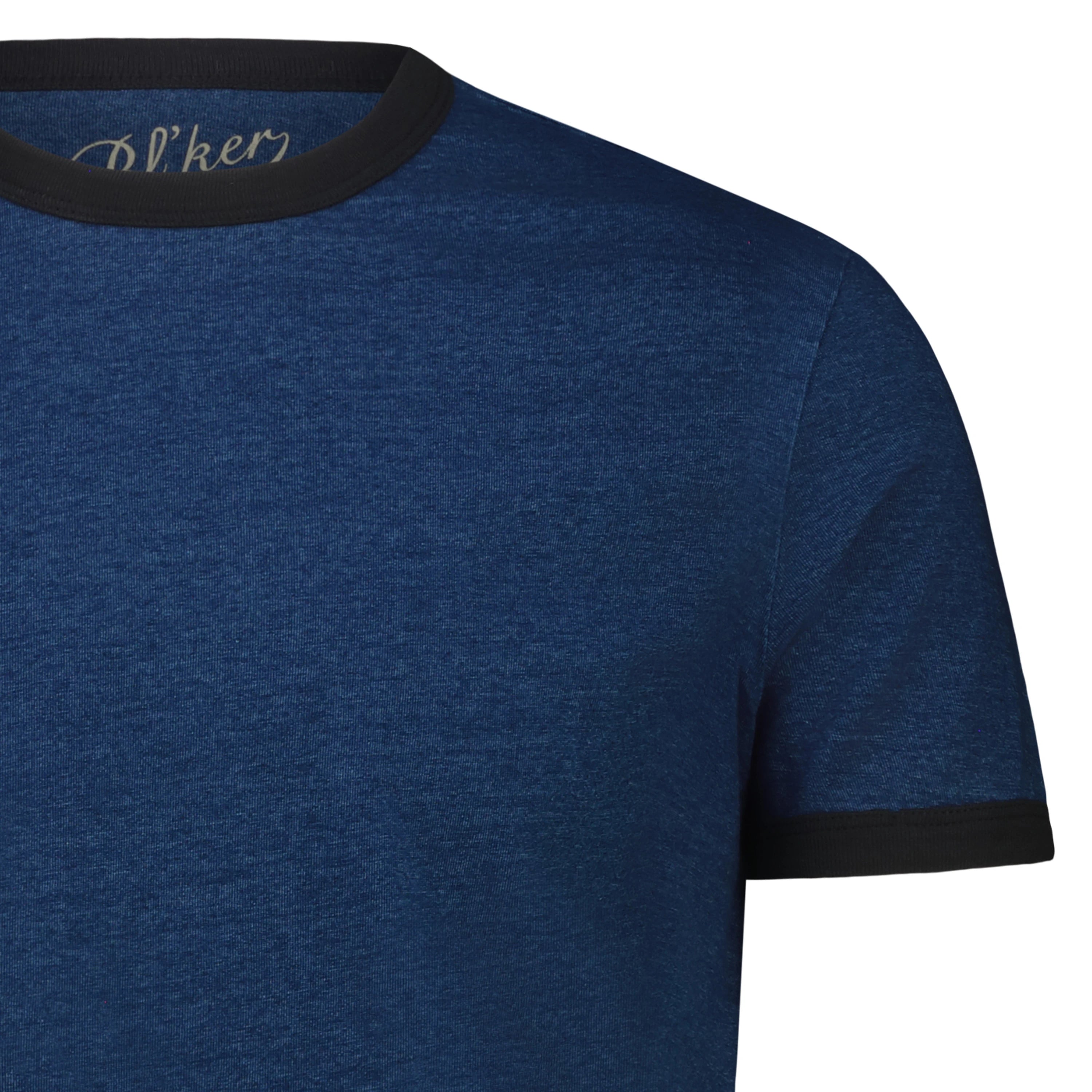 T-shirt Uomo Ringer in Jersey (Indigo)