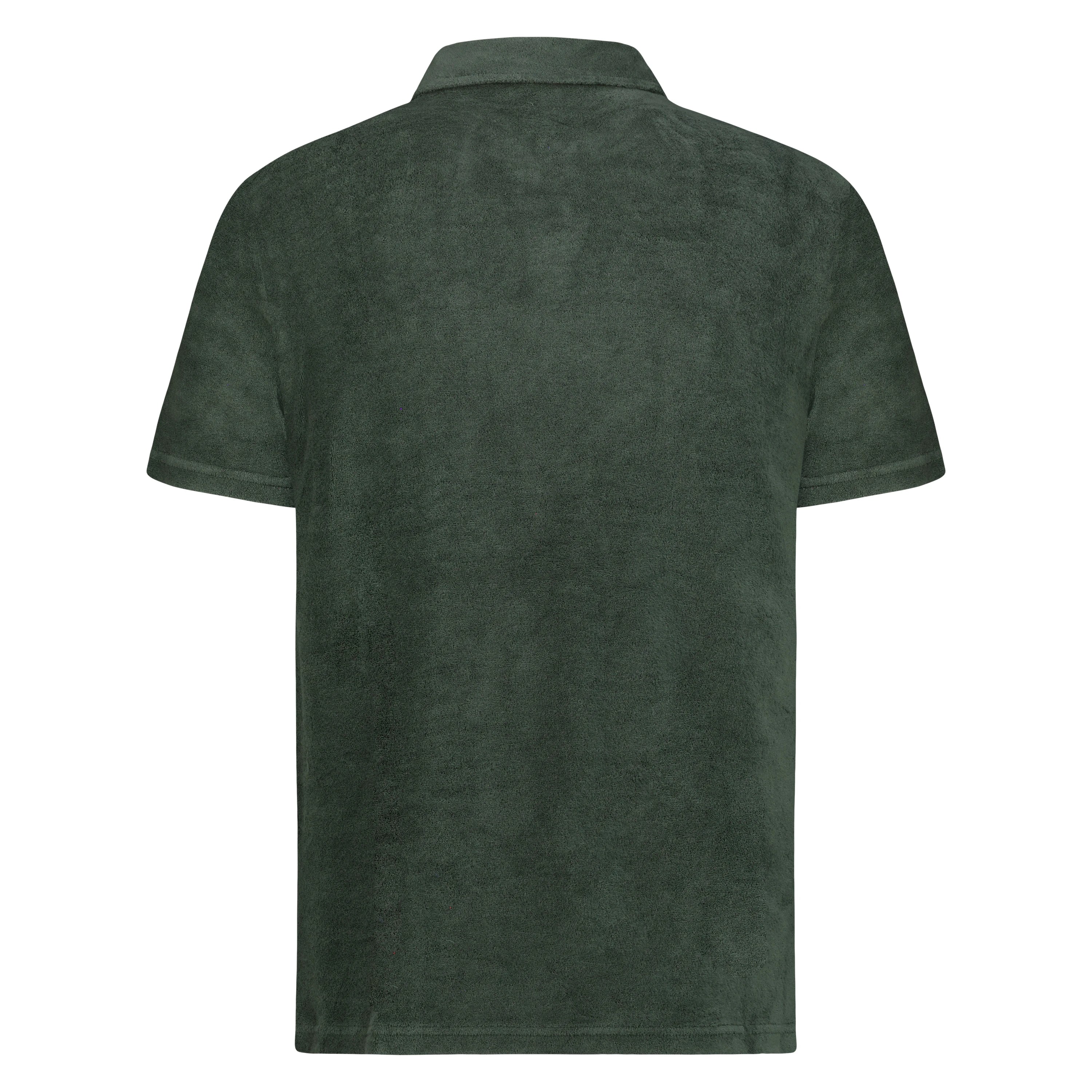 Polo Uomo Monterey Terry Spugna senza Bottoni (Green)