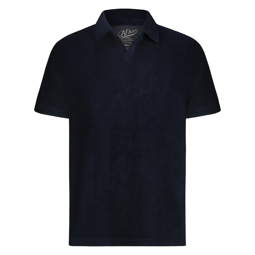 Polo Uomo Monterey Terry Spugna senza Bottoni (Navy)