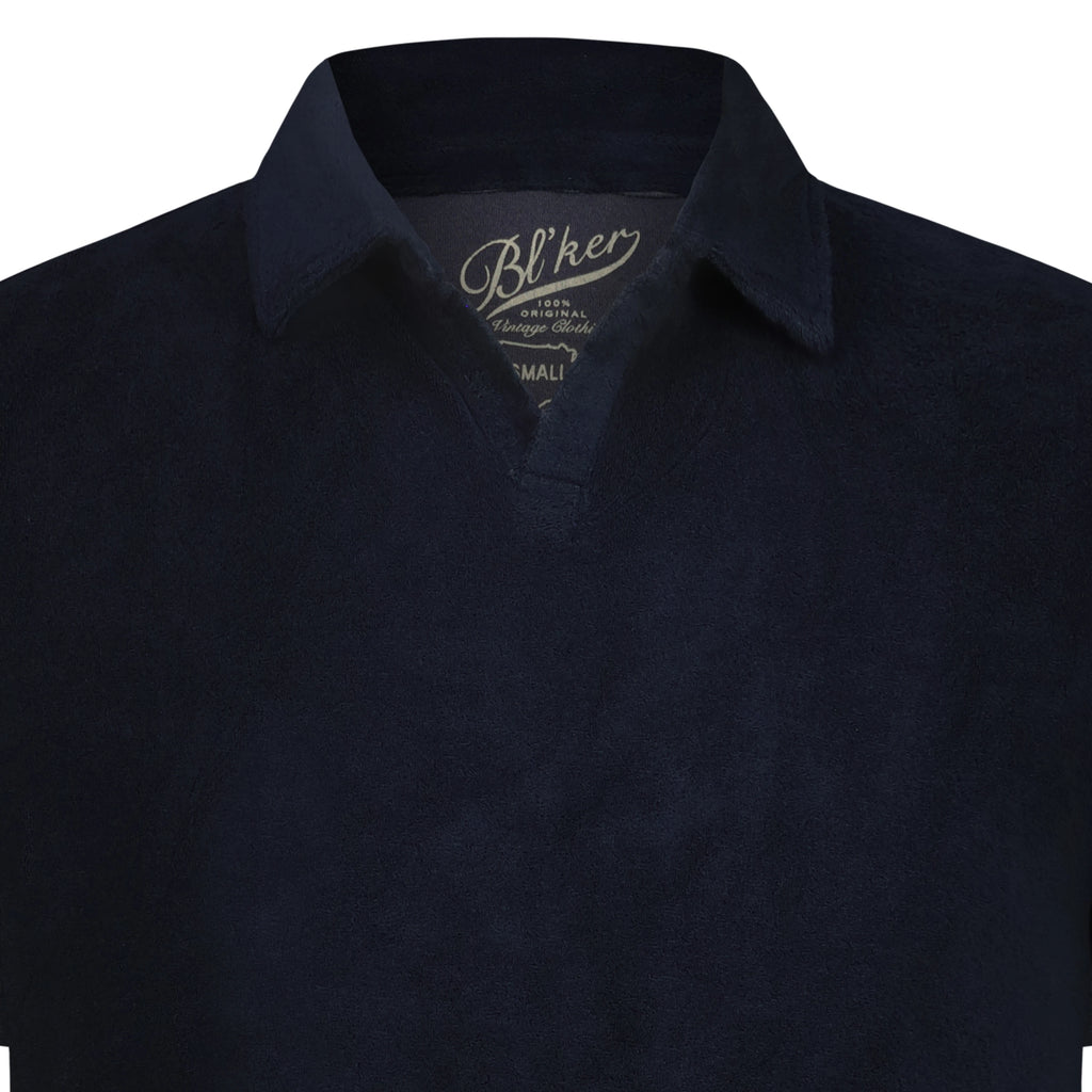 Polo Uomo Monterey Terry Spugna senza Bottoni (Navy)