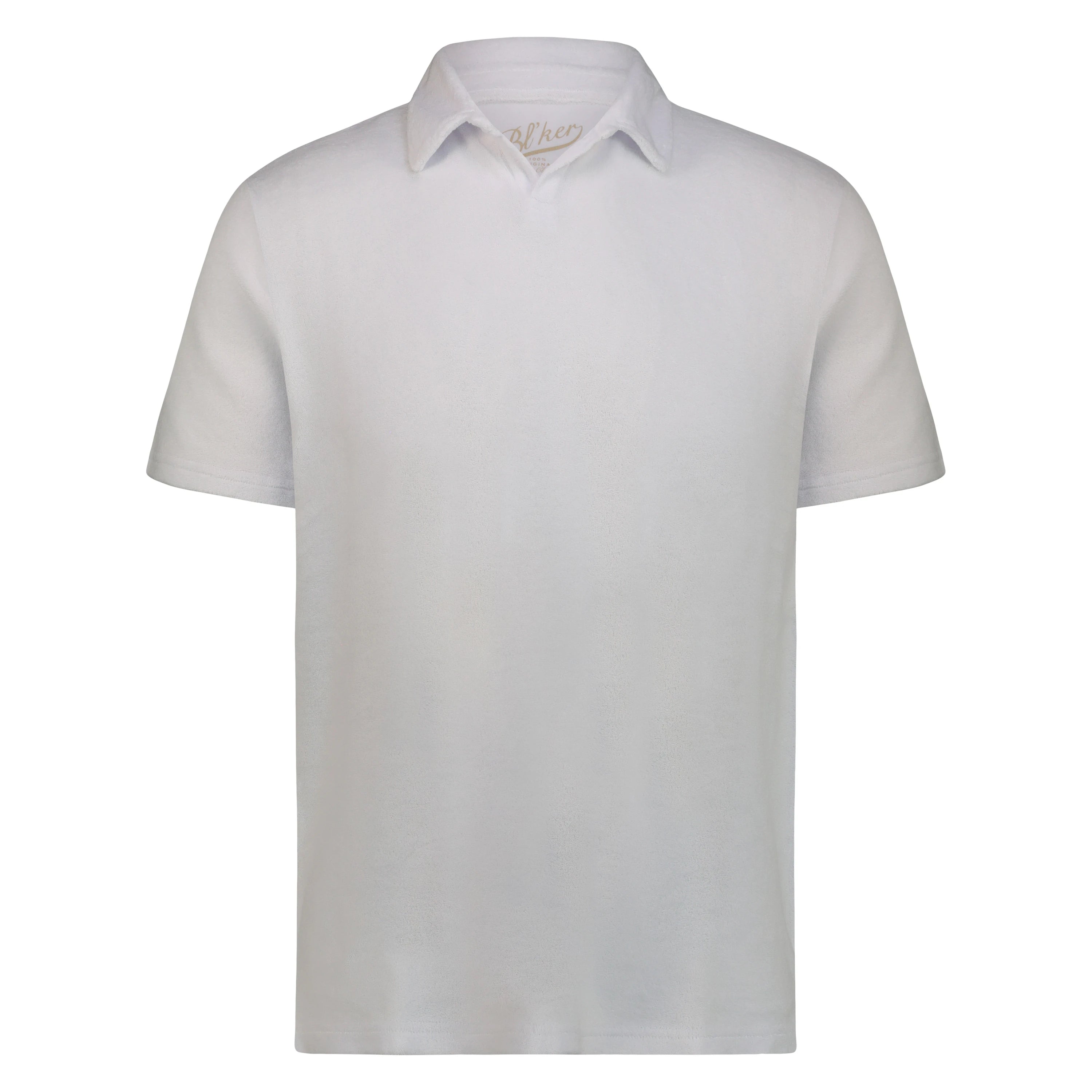 Polo Uomo Monterey Terry Spugna senza Bottoni (White)