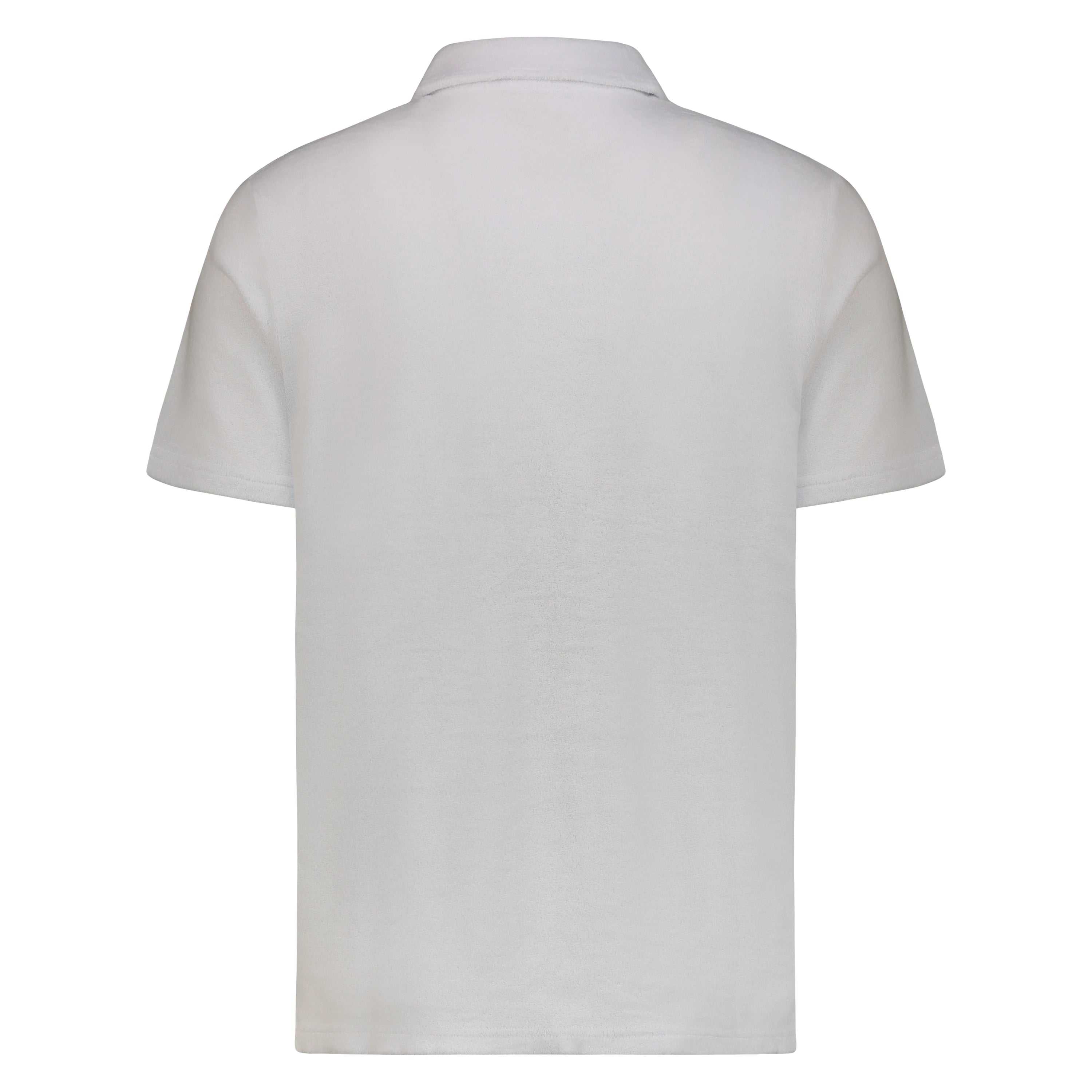 Polo Uomo Monterey Terry Spugna senza Bottoni (White)